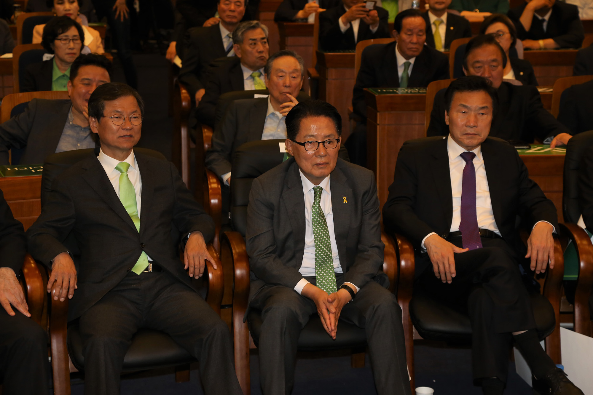 정치;국민의당;개표상황실;박지원;손학규