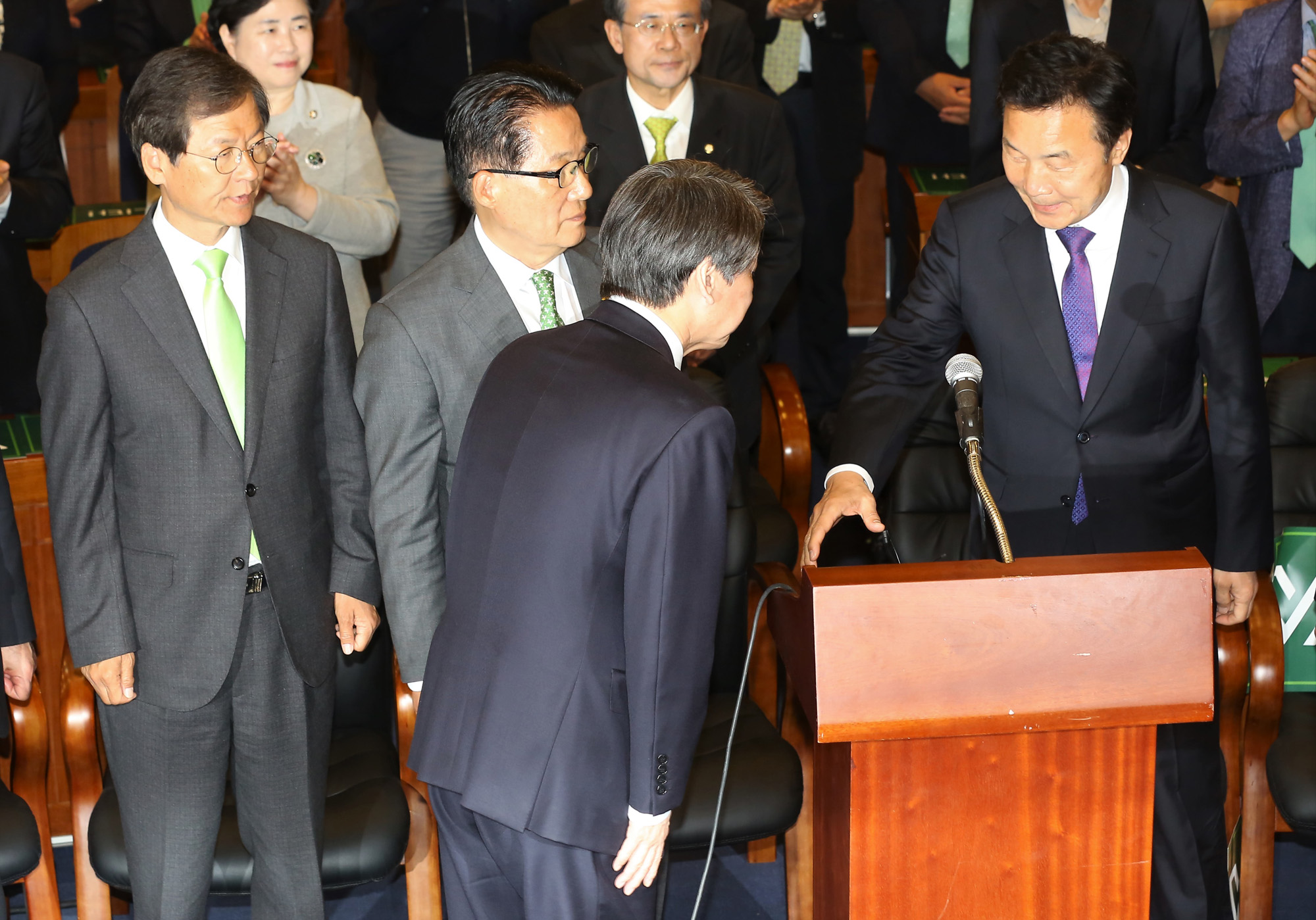 정치;안철수;국민의당개표상황실