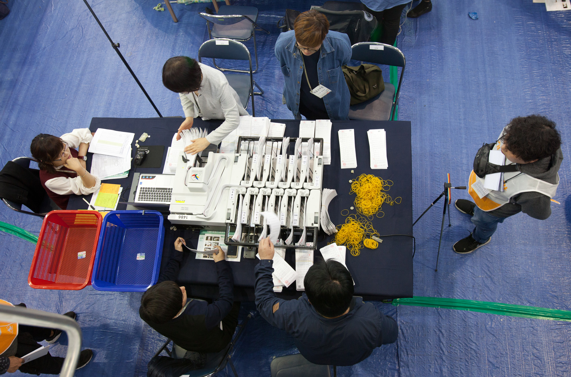 개표소;여의도고등학교;19대대선