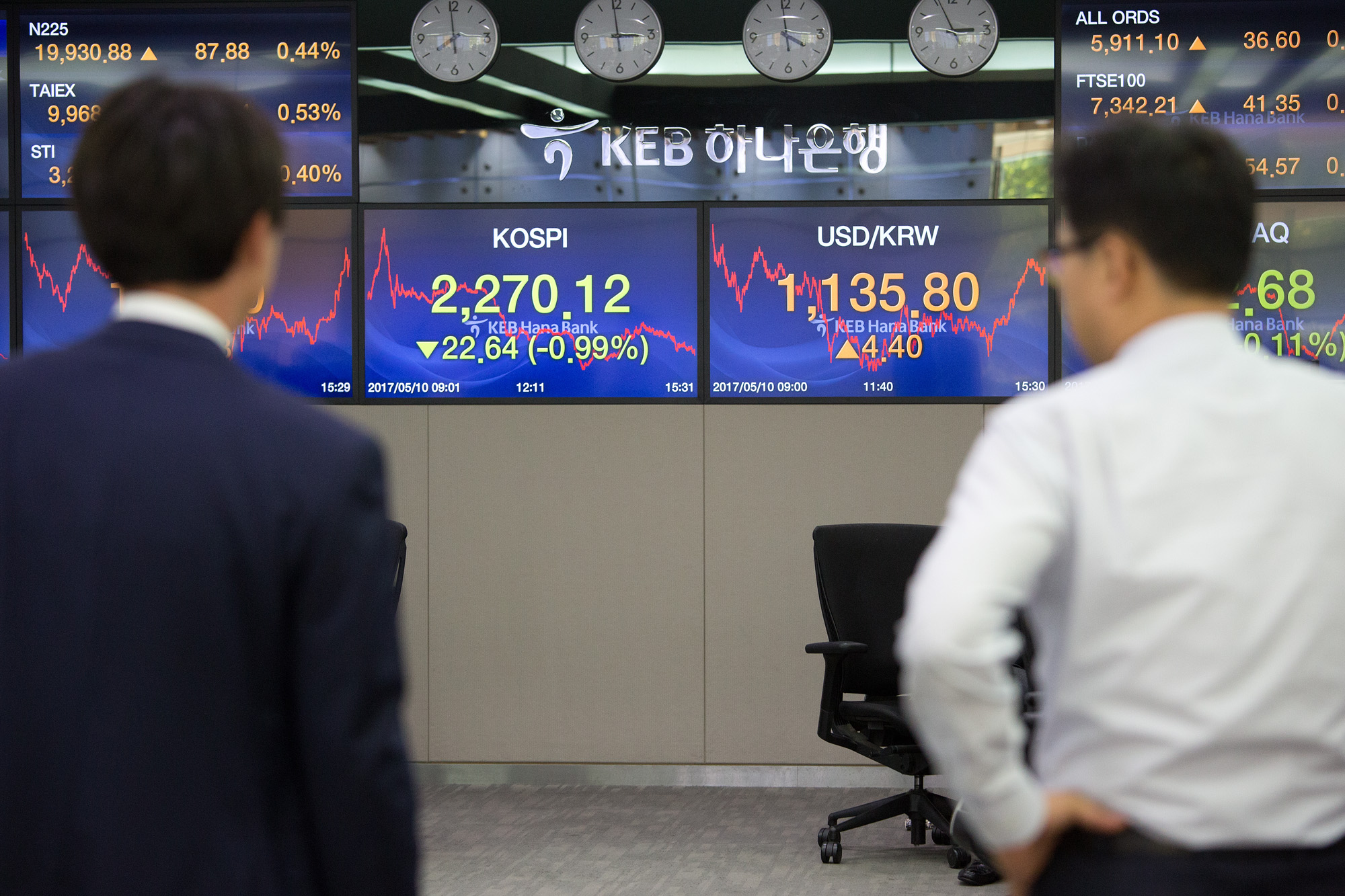 경제;외환딜링룸;코스피;환율;keb하나은행