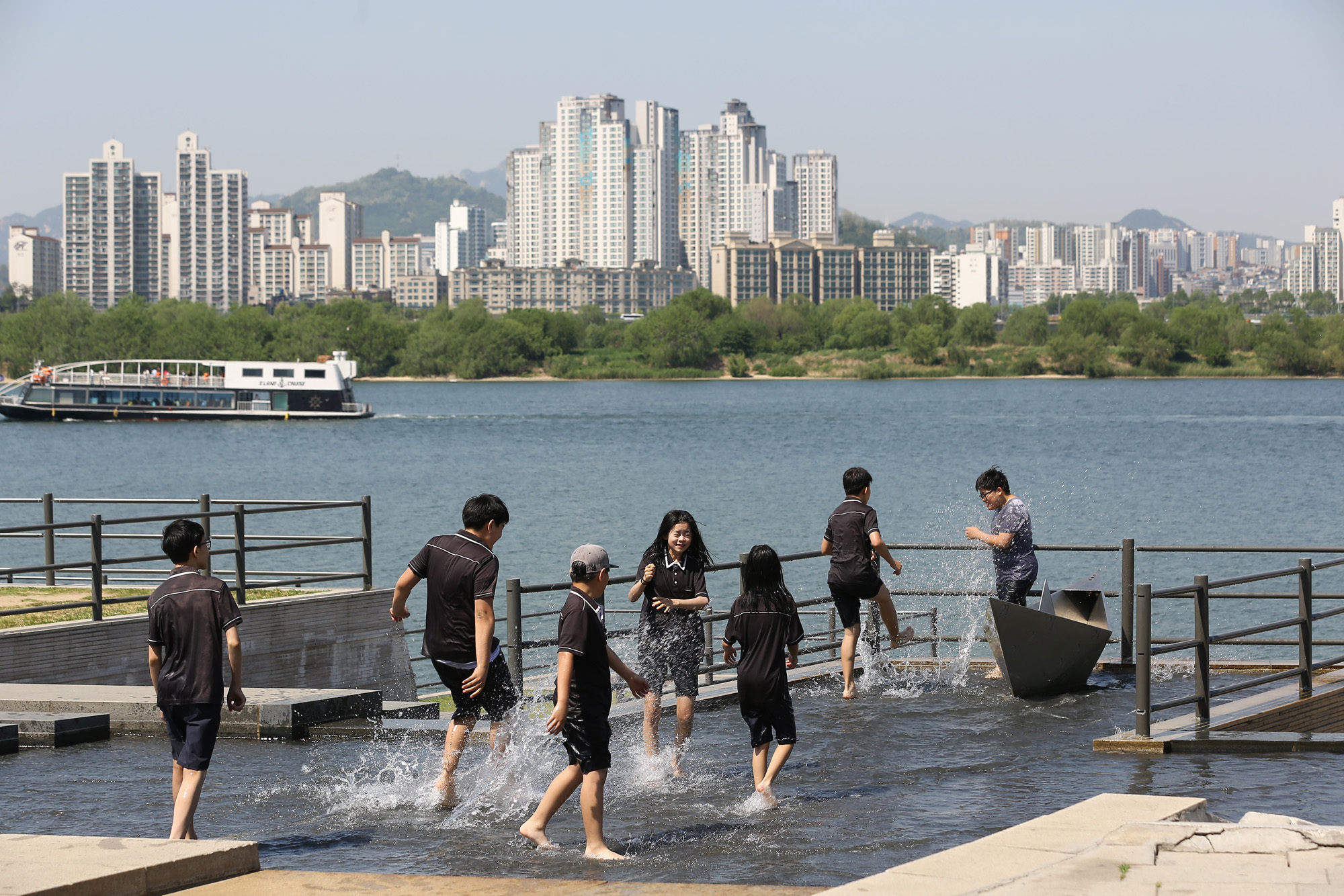 사회;날씨;무더위;여름날씨;여의도한강공원;물빛광장