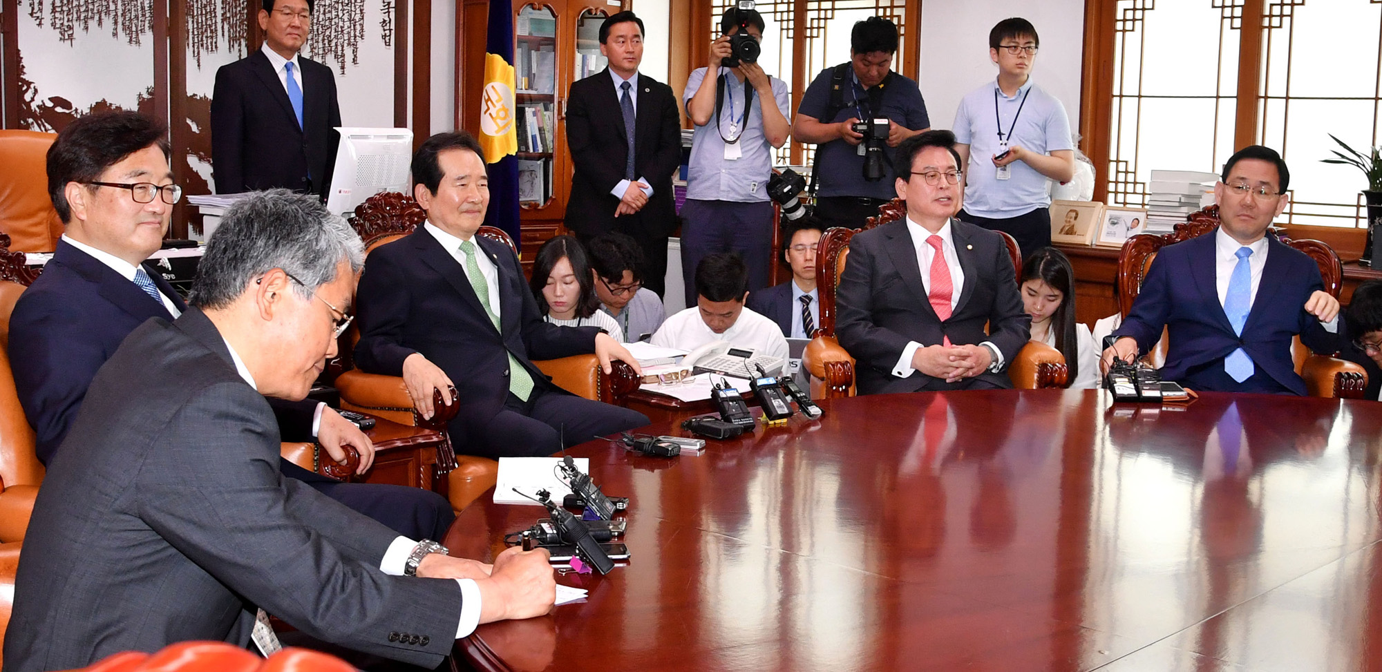 정치;국회;4당원내대표;정세균