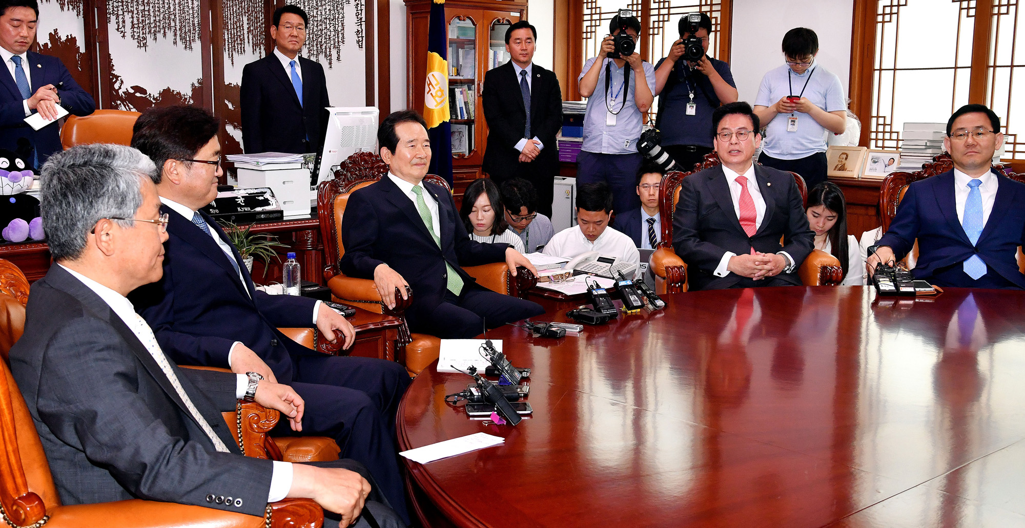 정치;국회;4당원내대표;정세균