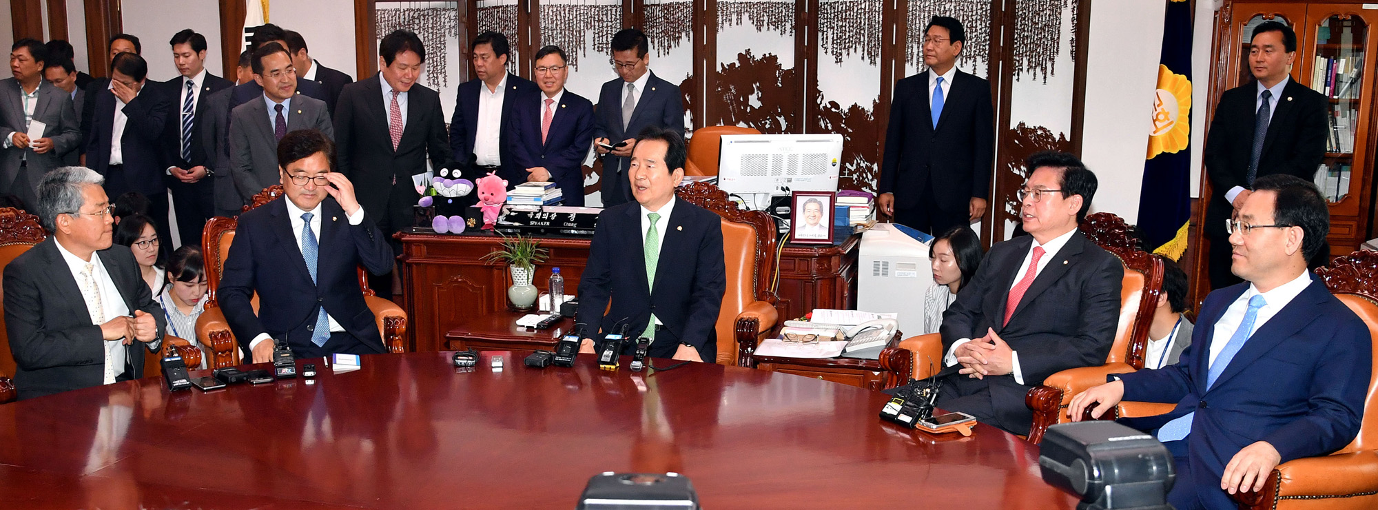 정치;국회;4당원내대표;정세균