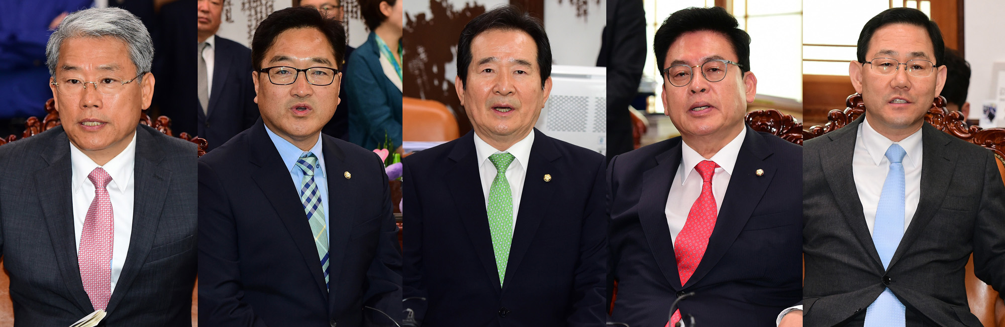 정치;국회;국회의장;정세균;4당원내대표;우원식;정우택;주호영;김동철