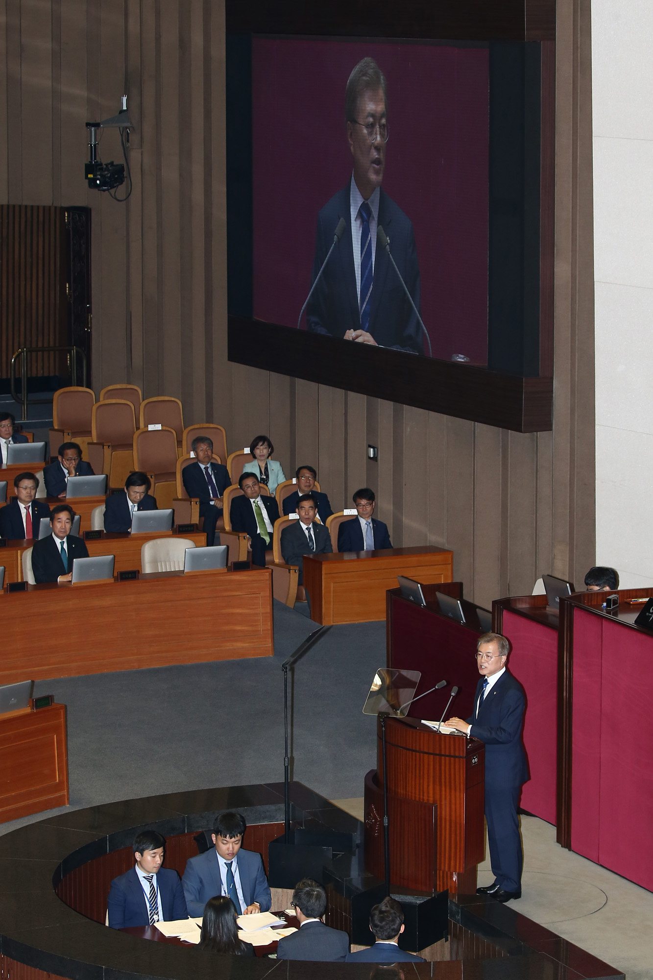 정치;정당;시정연설;대통령;문재인