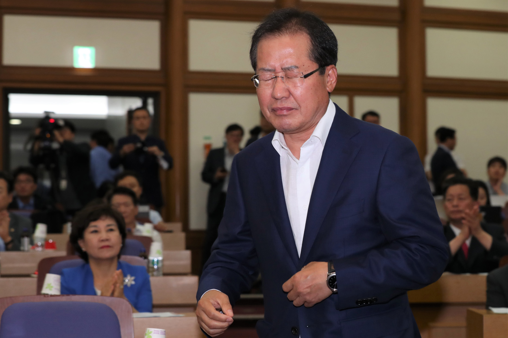 정치;국회;자유한국당;당대표후보초청토론회;홍준표