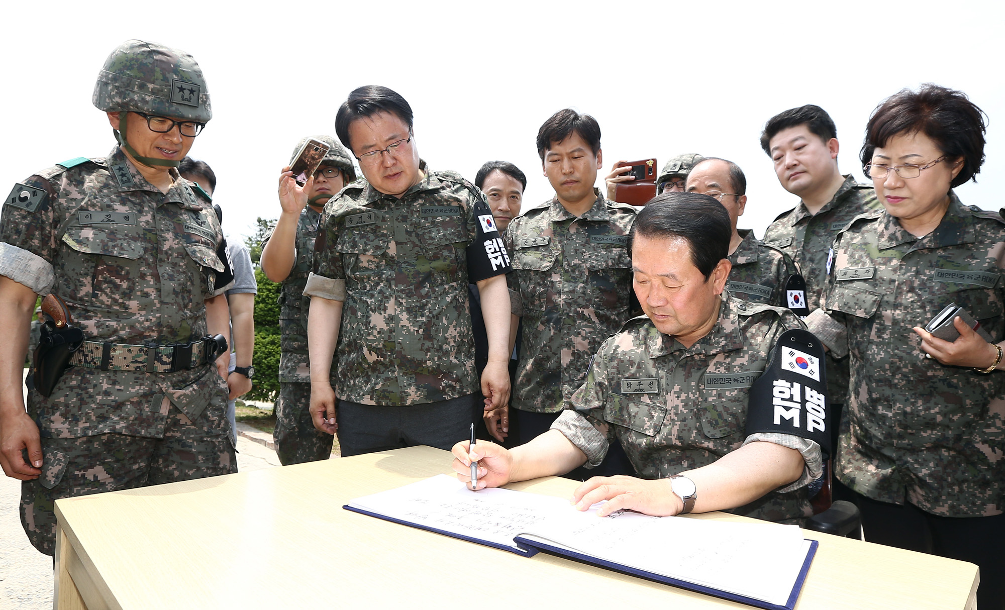 정치;박주선;부대방문