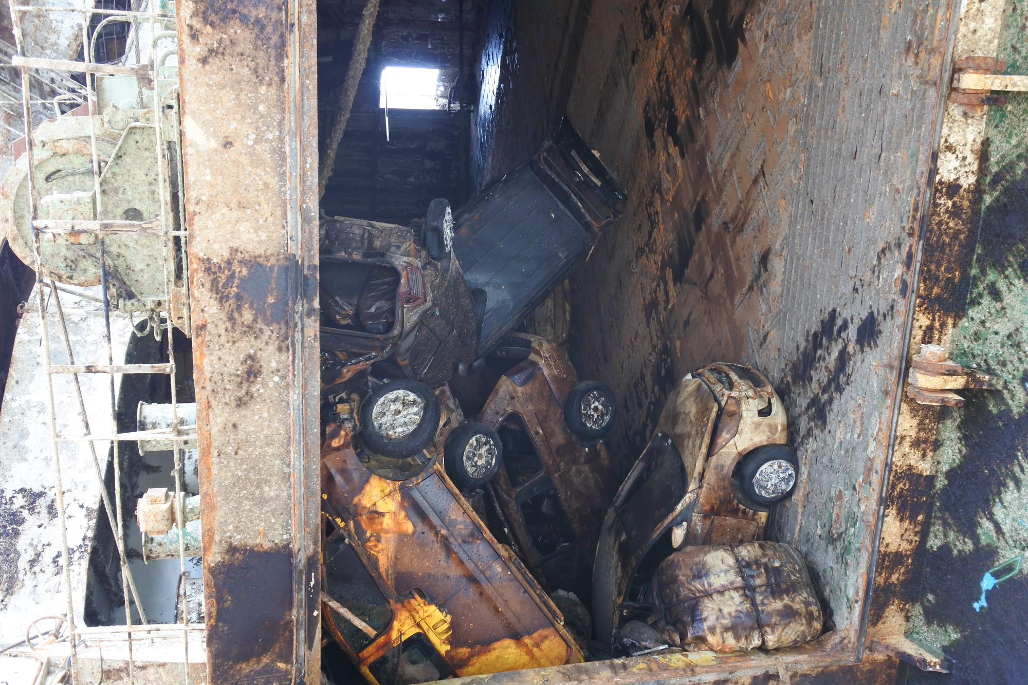 세월호;목포신항;세월호내부;내부모습