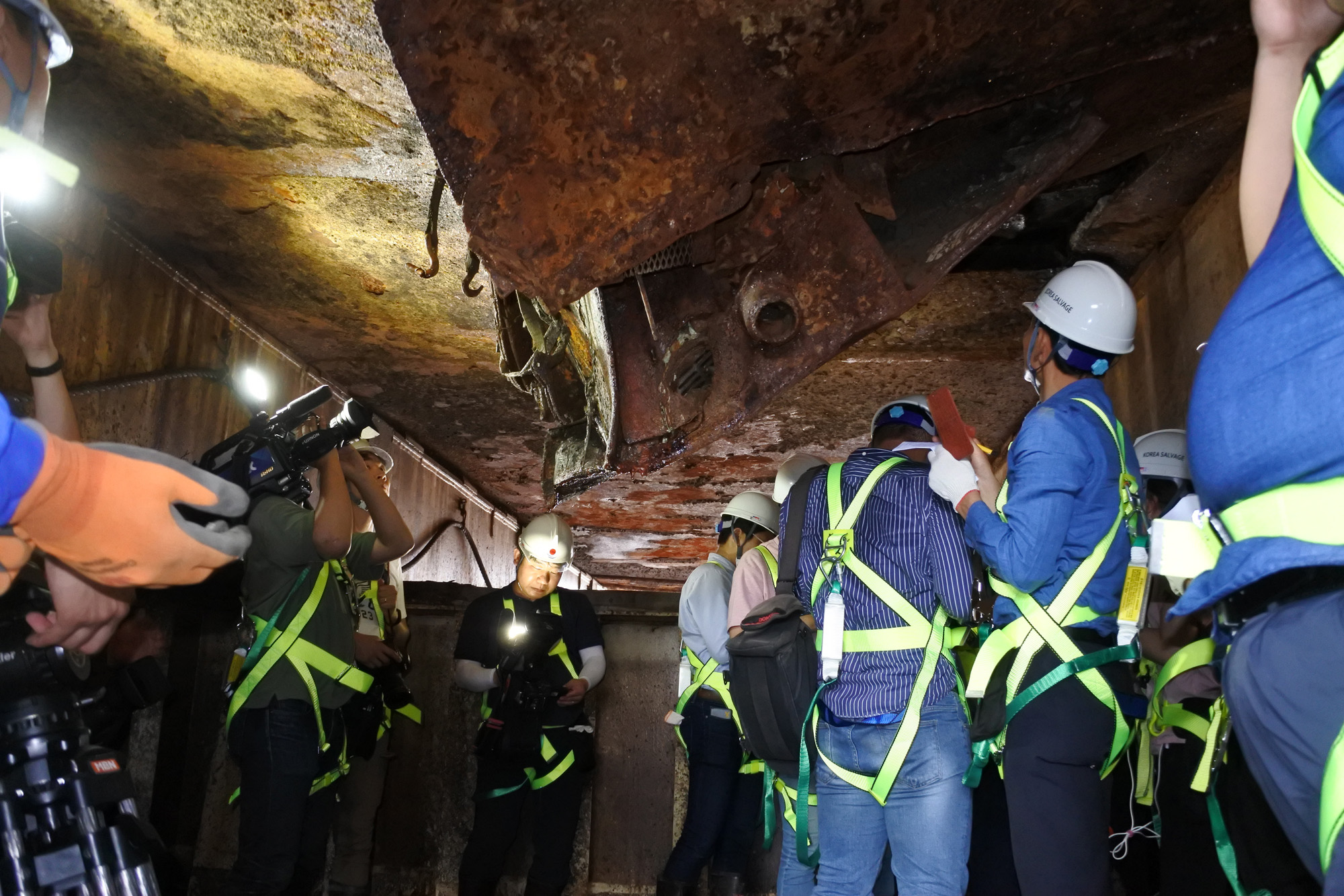 세월호;목포신항;세월호내부;내부모습