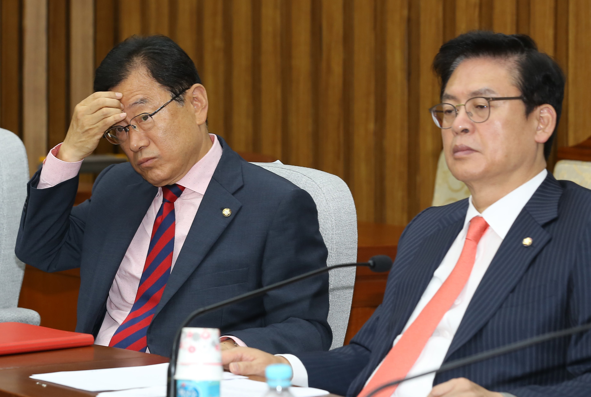 정치;국회;자유한국당;원내대책회의;정우택;이현재