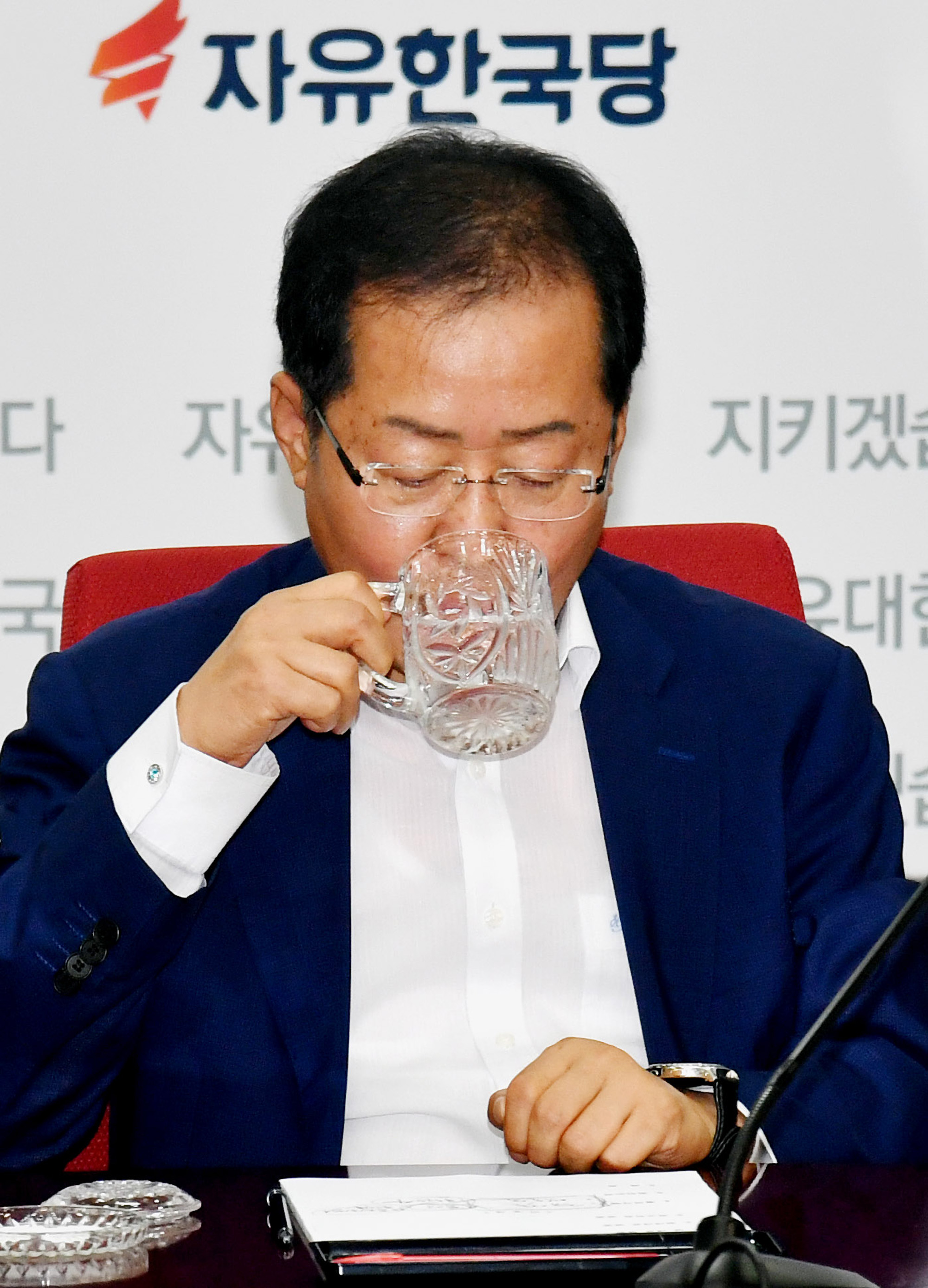 정치;자유한국당;홍준표;정우택