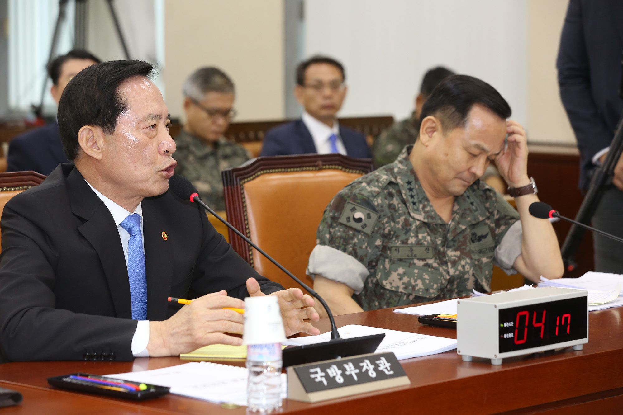 정치;국회;국방위원회;송영무;이순진;국방부장관