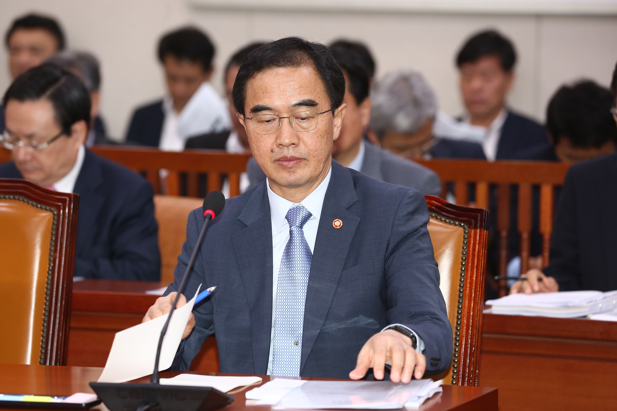 정치;국회;외교통일위원회;조명균;통일부장관