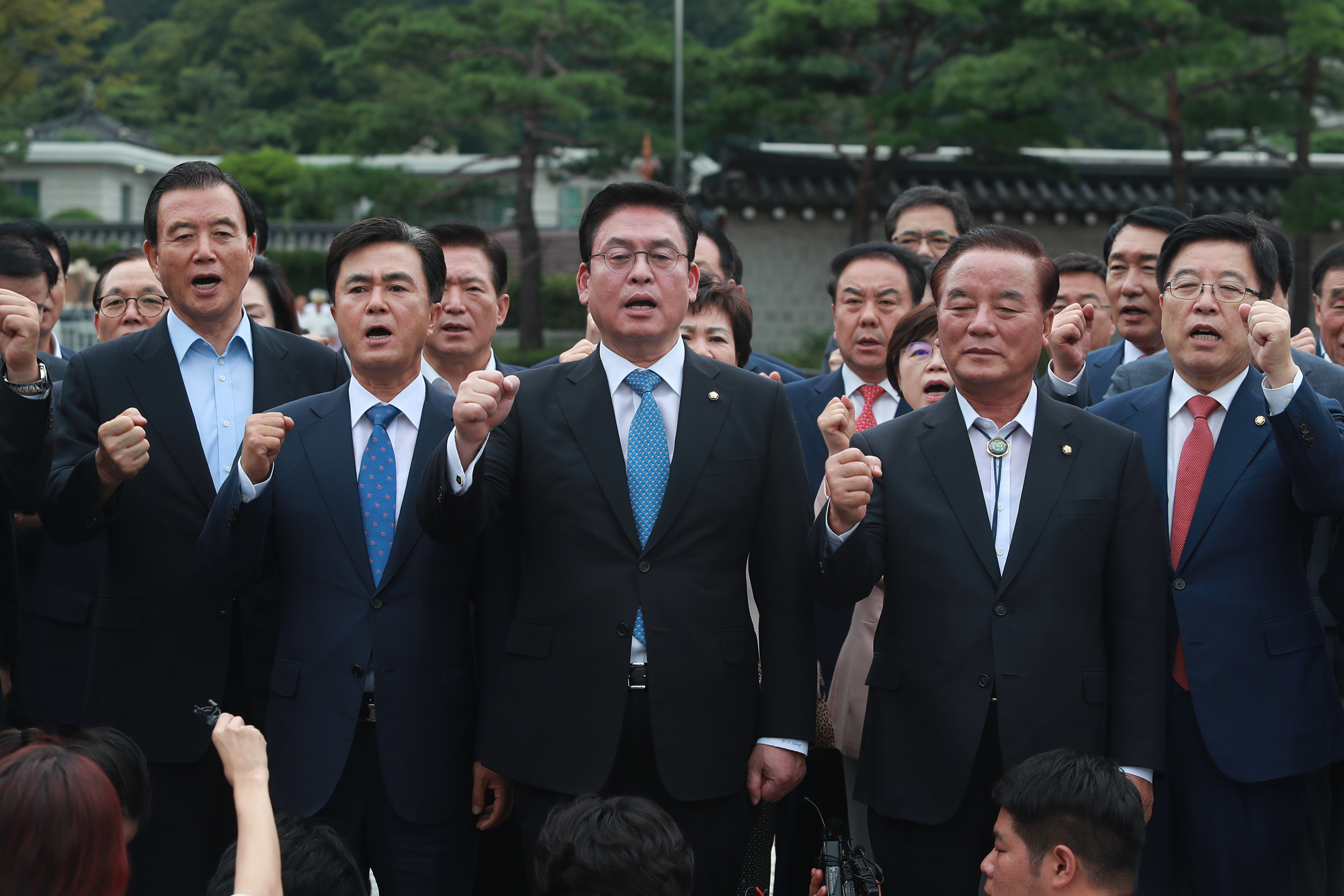 정치;자유한국당;정우택;자유한국당보이콧;자유한국당청와대방문