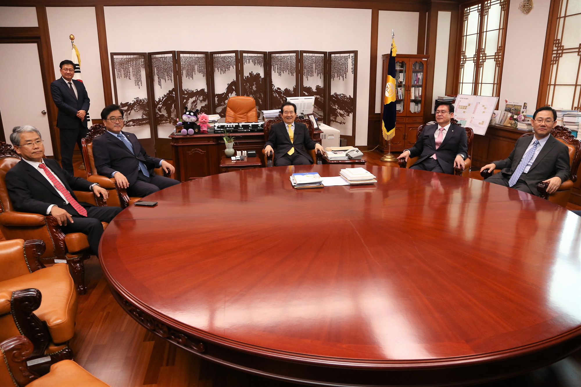 정치;국회;여야원내대표;김동철;우원식;정세균;정우택;주호영