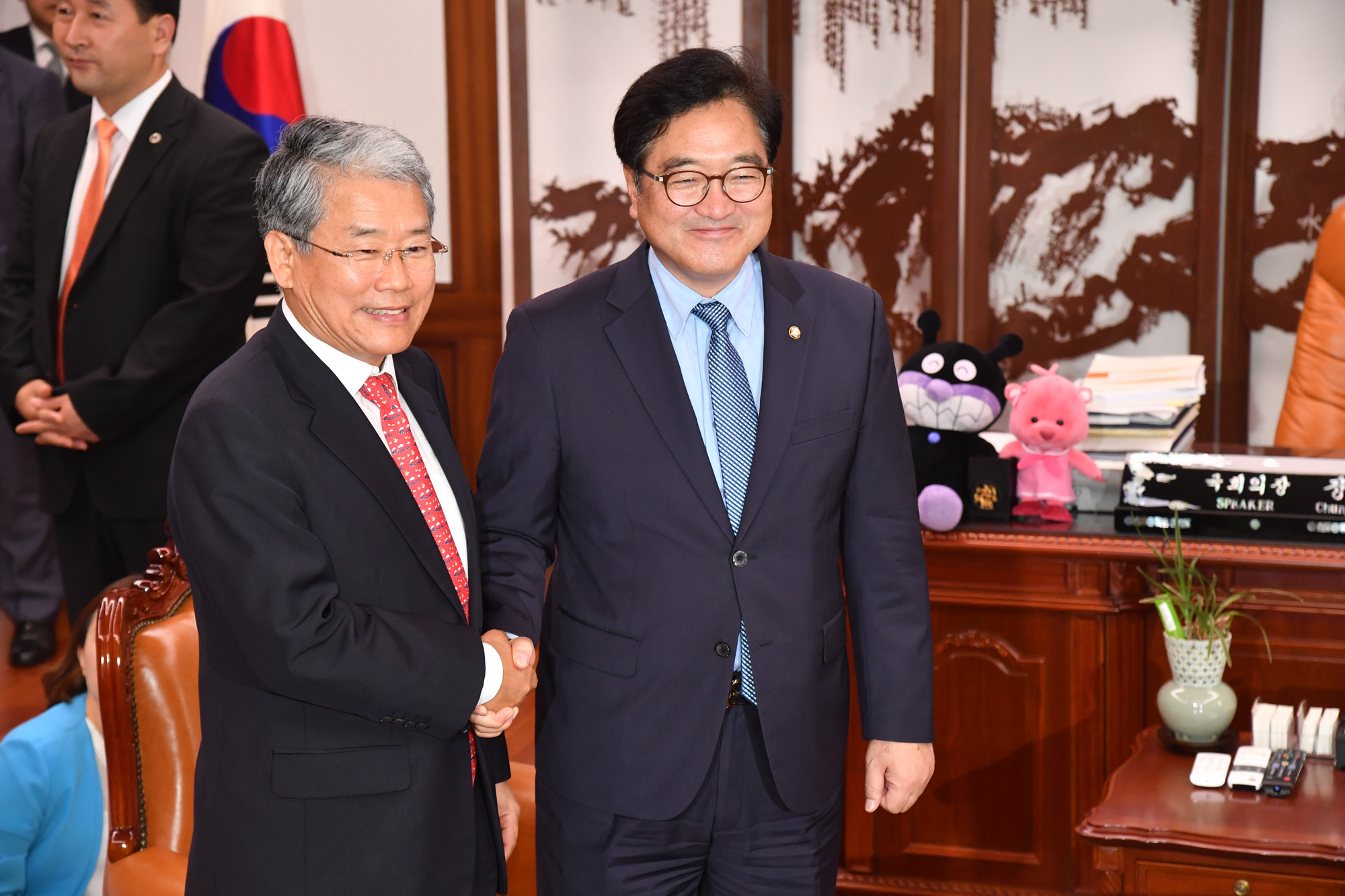 정치;국회;여야원내대표회동;우원식;김동철