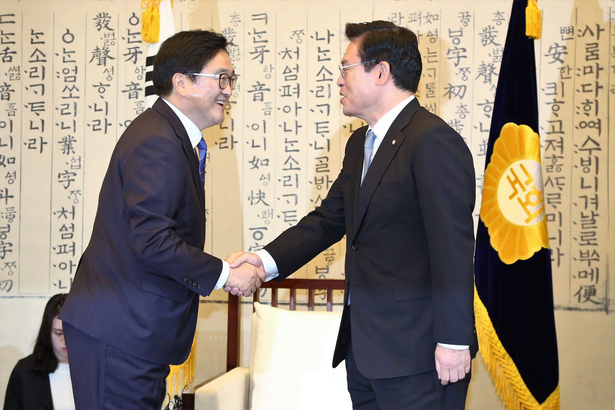 정치;국회;여야원내대표회동;정세균;우원식;김동철;정우택;주호영