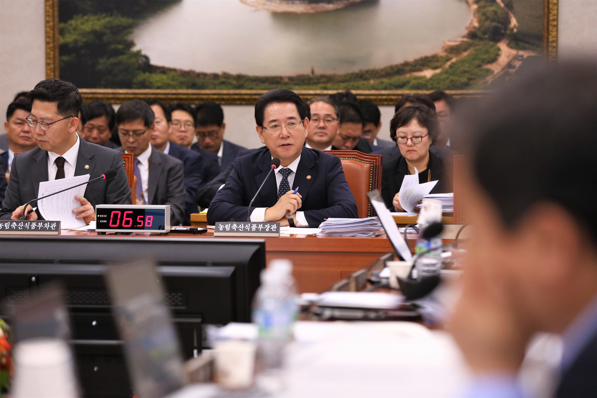 정치;국회;국정감사;김영록;농림축산식품부장관