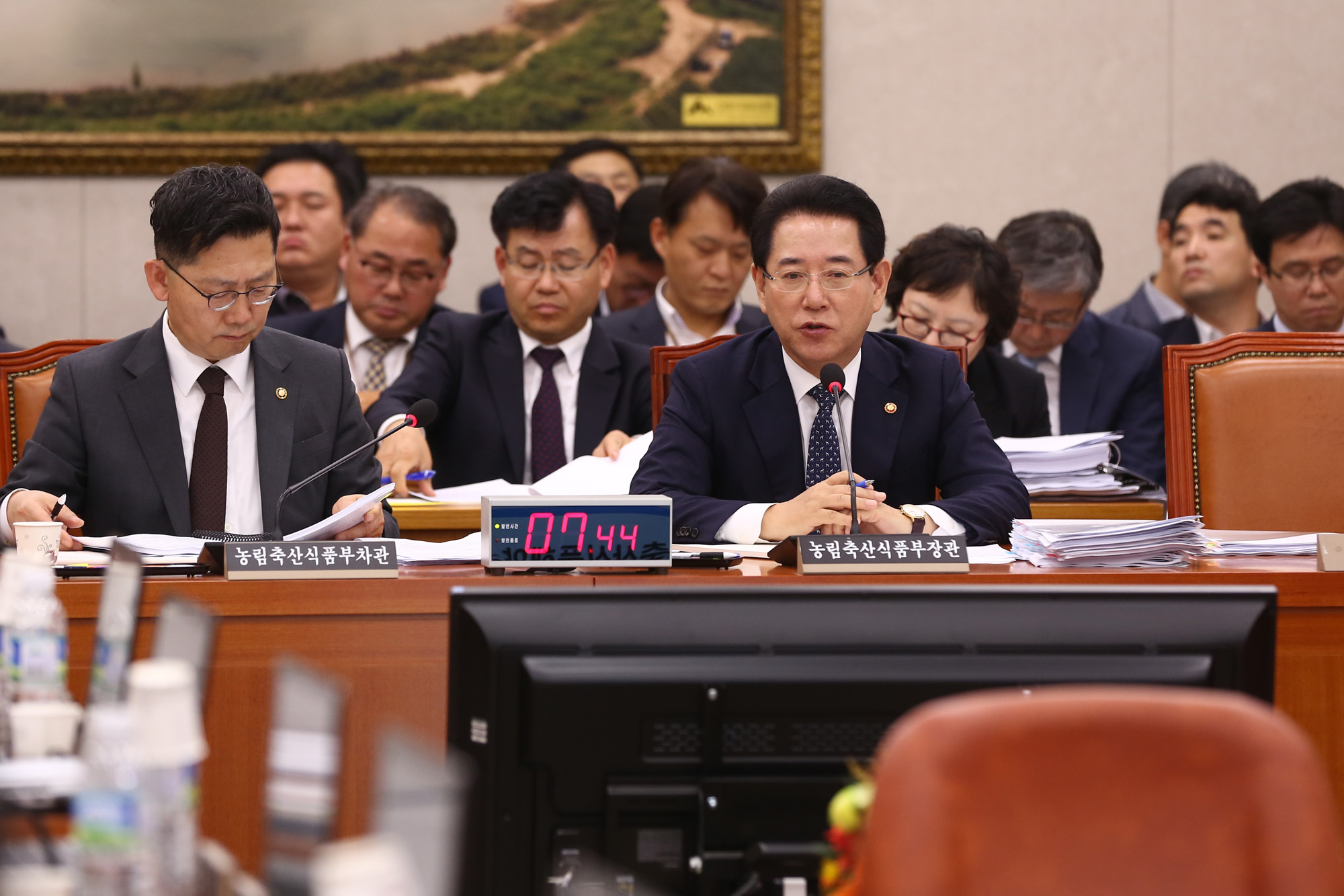 정치;국회;국정감사;김영록;농림축산식품부장관