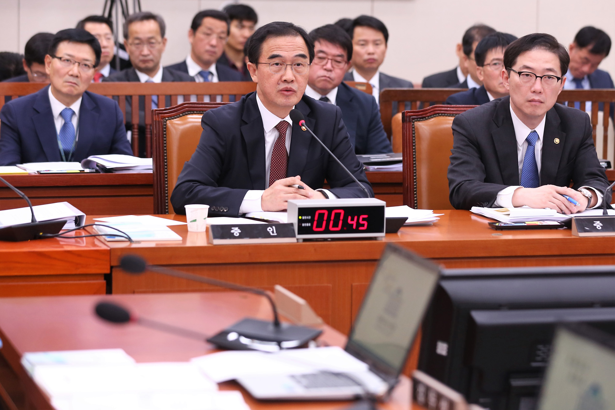 정치;국회;국정감사;통일부;조명균;통일부장관