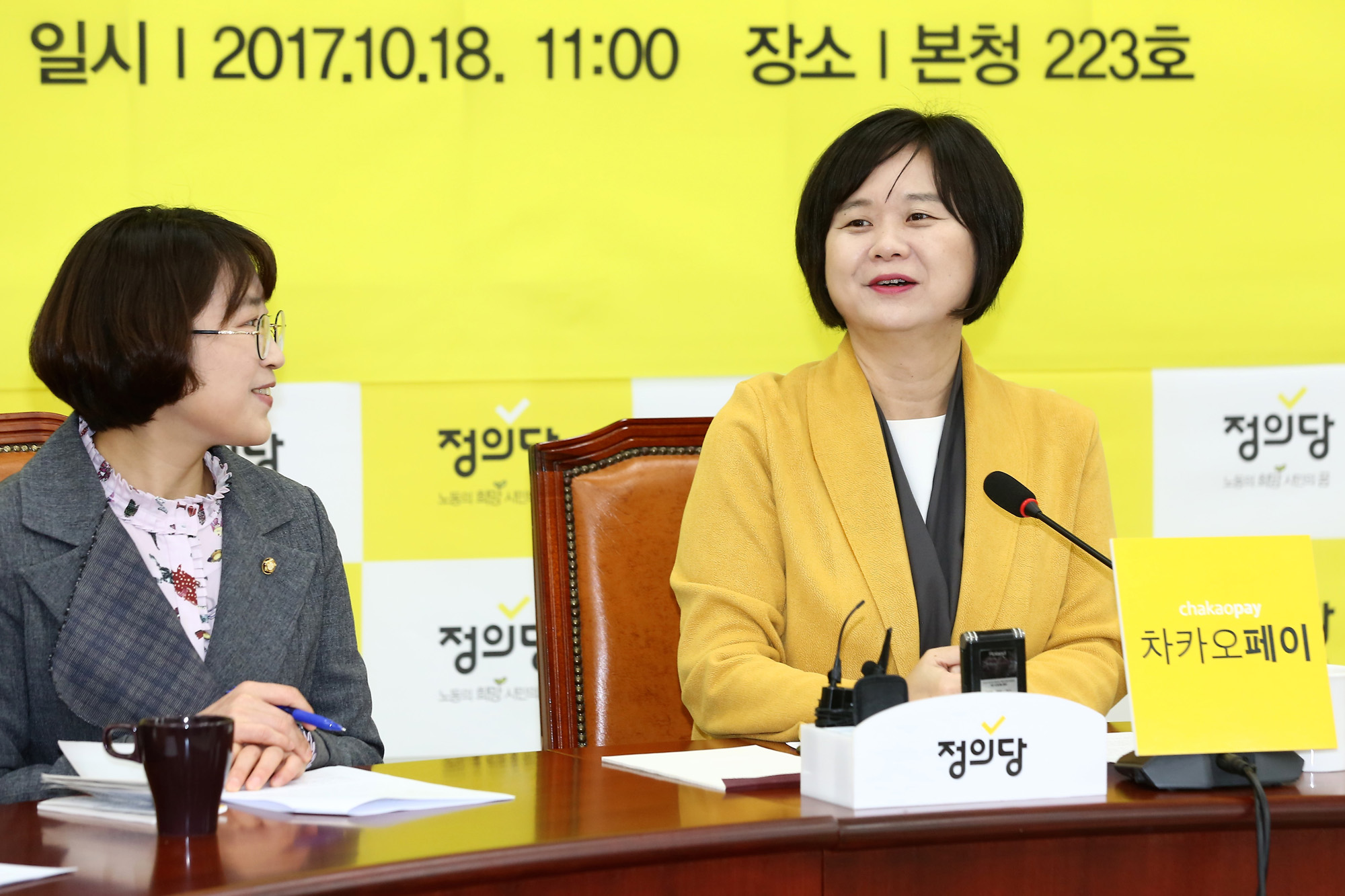 정치;국회;정의장;이정미;취임100일