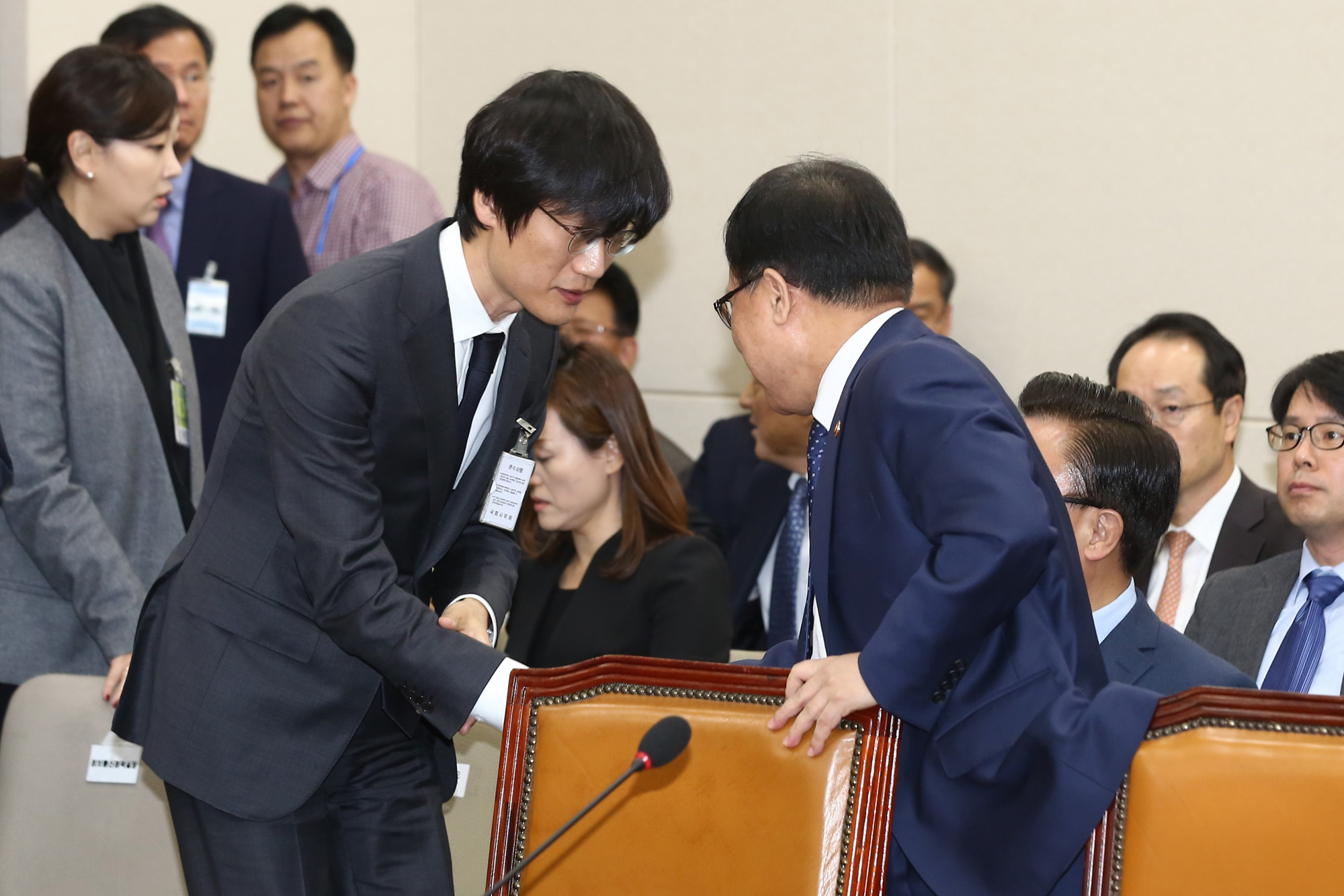 정치;국회;과학기술정보방송통신위원회 종합감사;국정감사;이해진;황창규;고명진