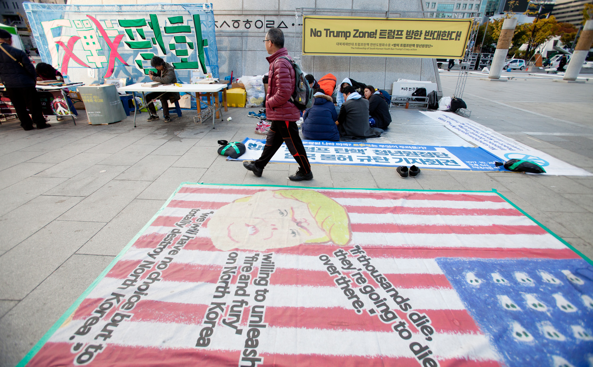 방탄청년단;반트럼프;트럼프반대;반전