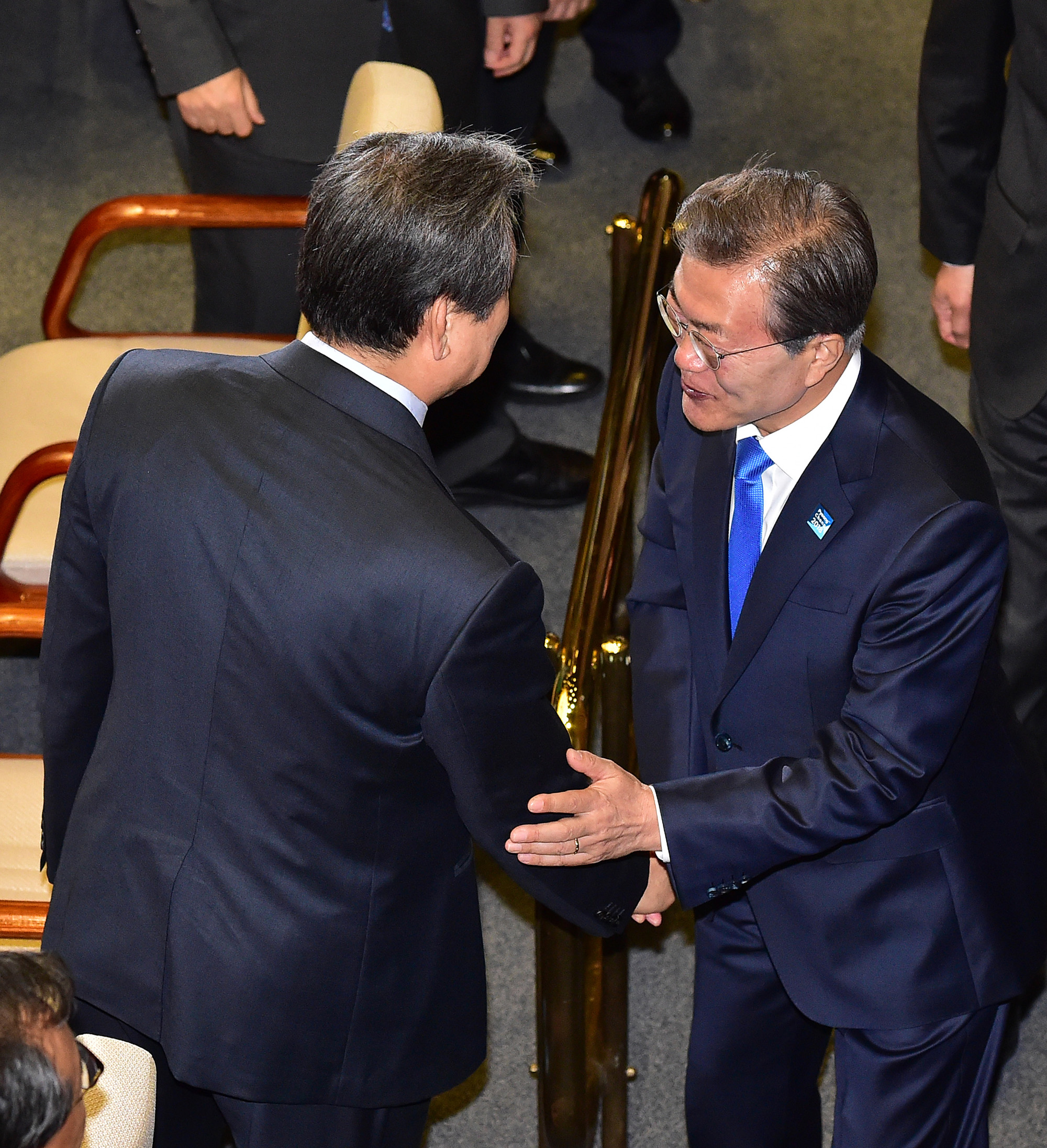 정치;국회;문재인;시정연설;자유한국당현수막시위