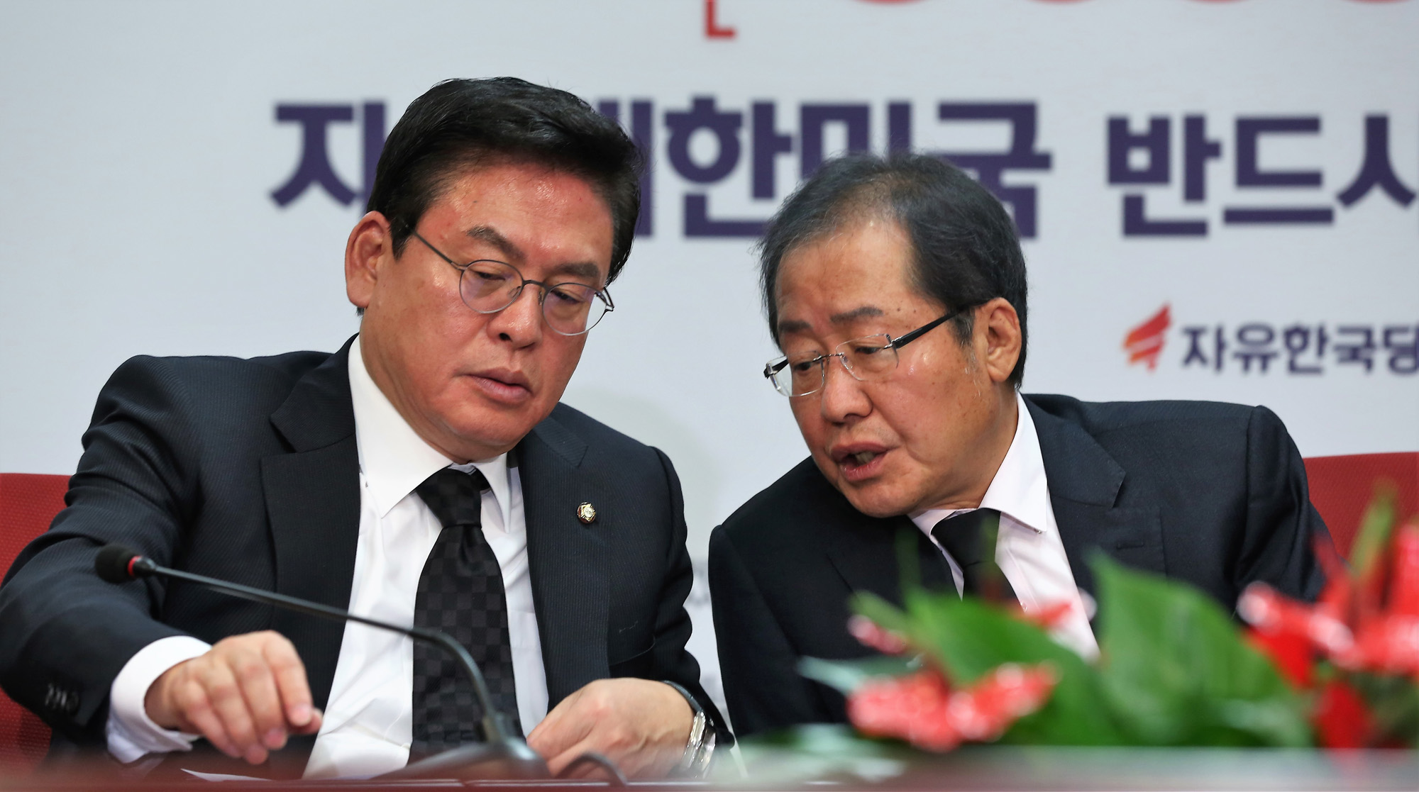 정치;자유한국당;최고위원회의;홍준표;정우택