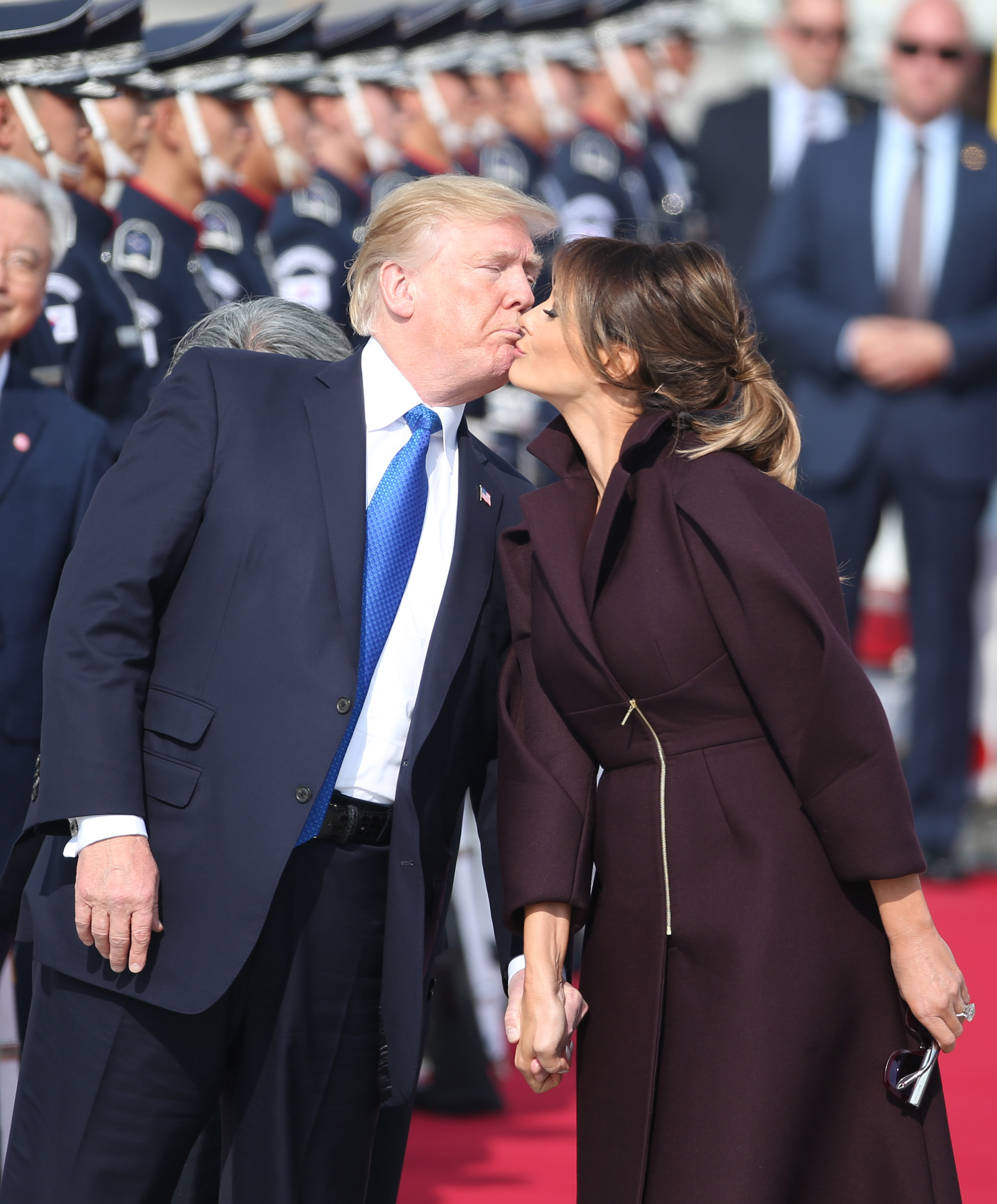 도널드트럼프;미국대통령;멜라니아;오산공군기지;방한