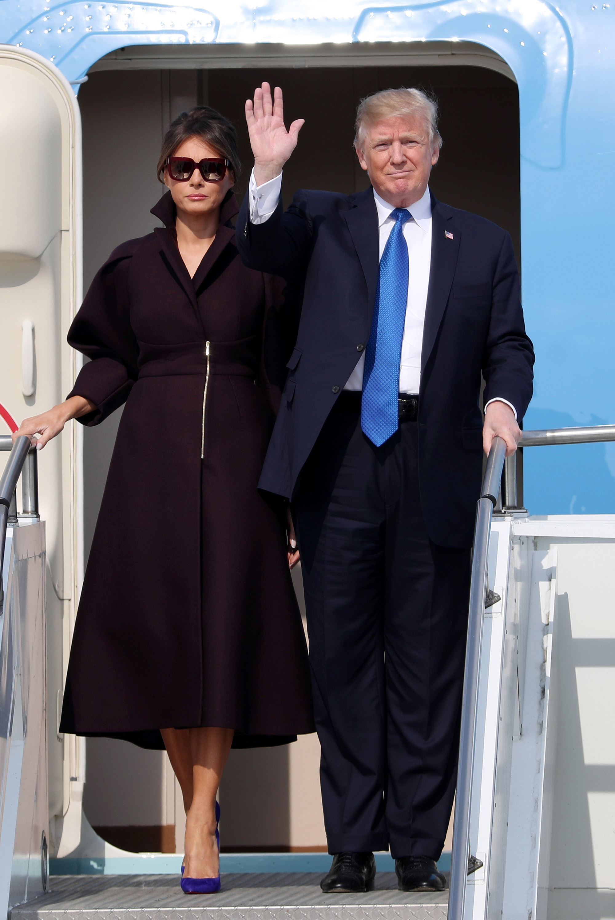 도널드트럼프;오산공군기지;미국대통령방한;미대통령;멜라니아