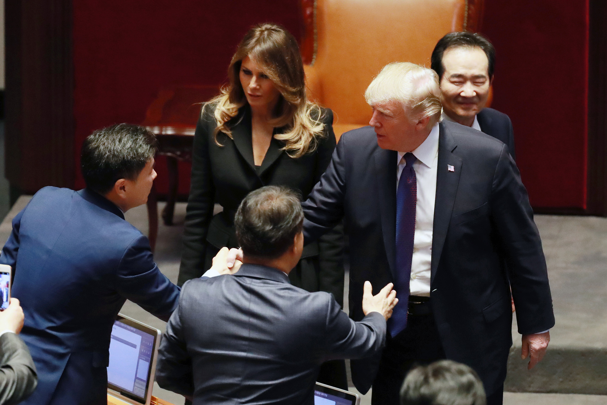 정치;국회;국회연설;미국대통령;도널드트럼프;멜라니아;트럼프연설