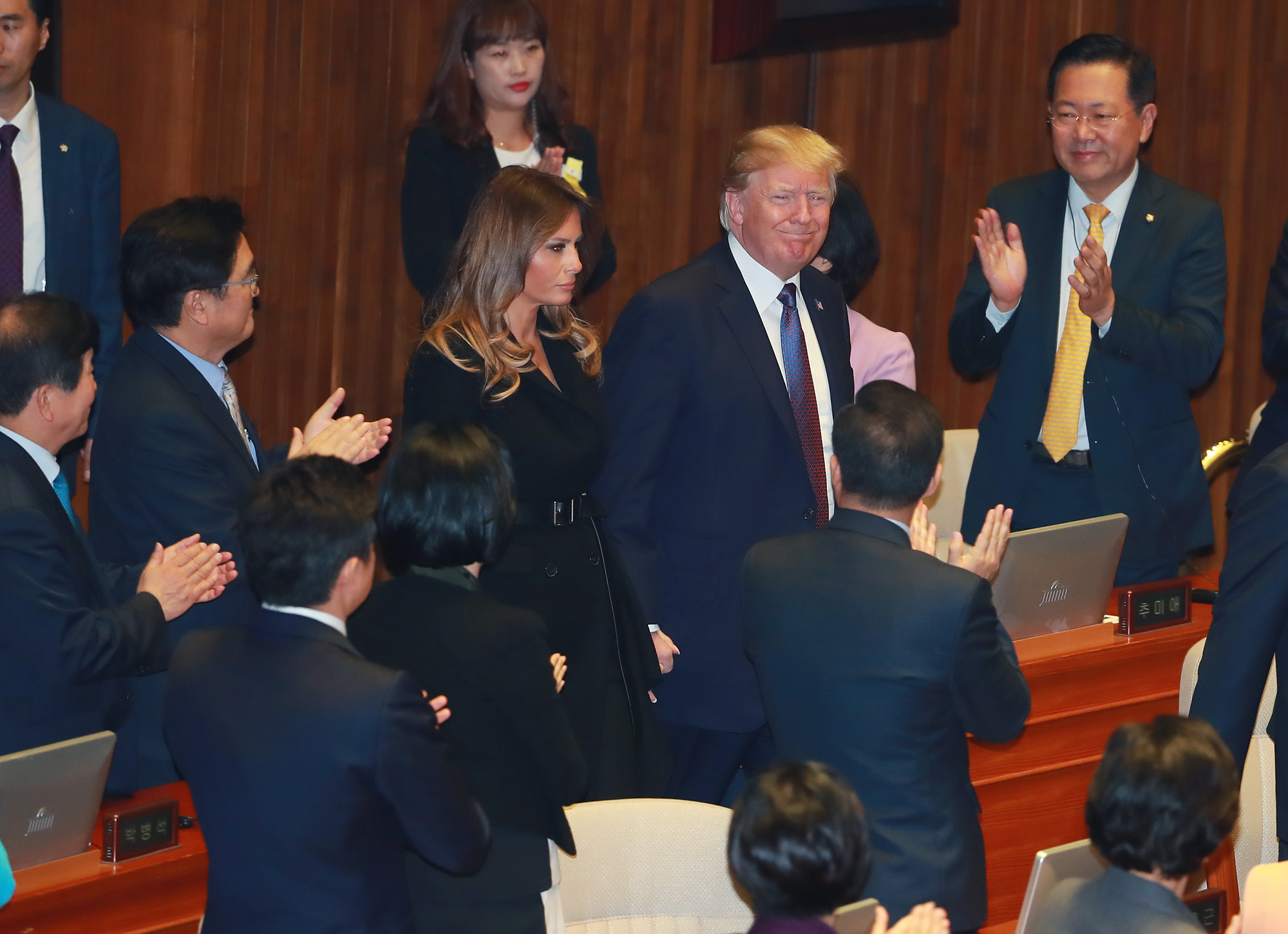 정치;국회;국회연설;미국대통령;도널드트럼프;멜라니아;트럼프연설