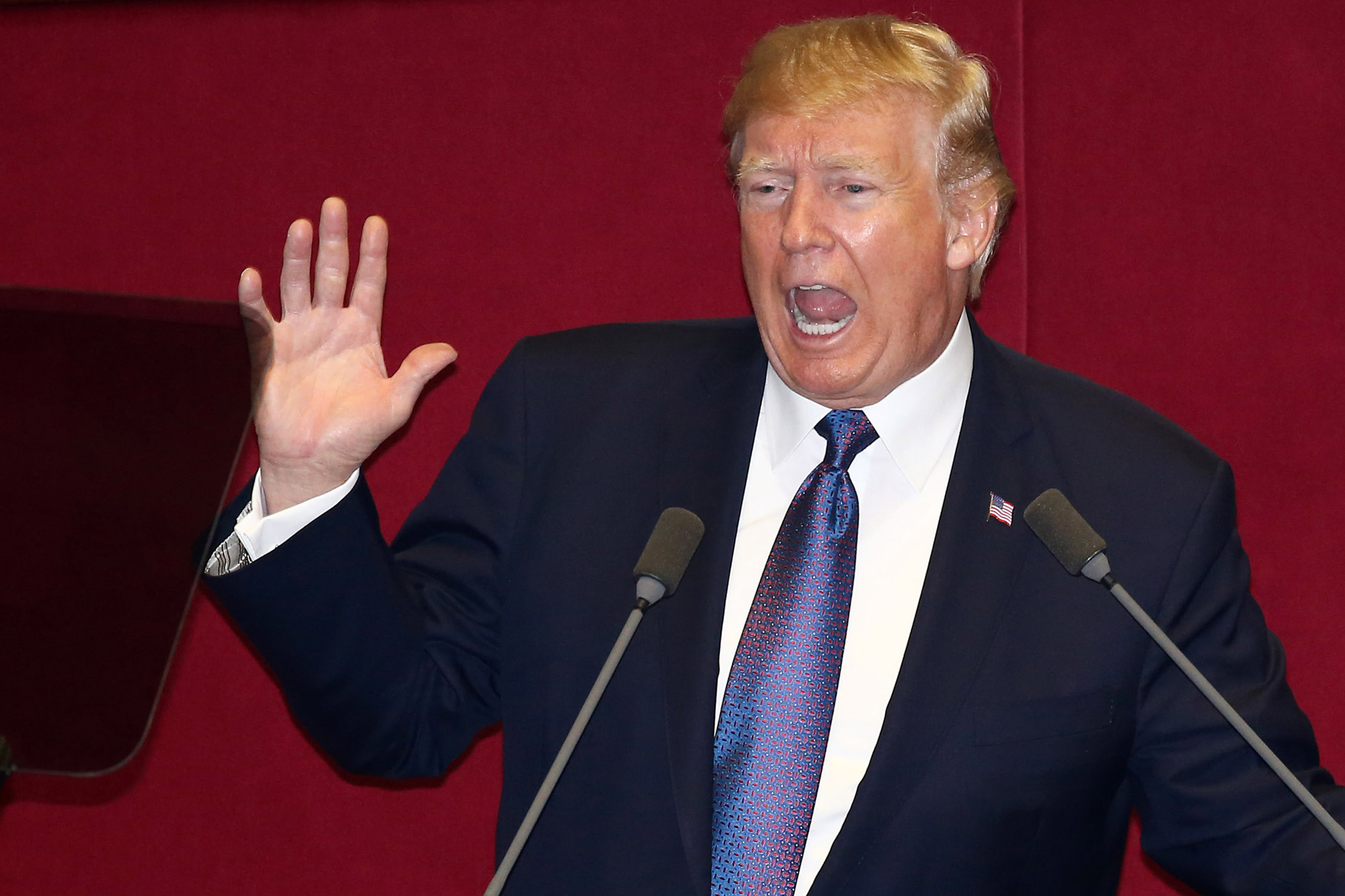 정치;국회;국회연설;미국대통령;도널드트럼프;멜라니아;트럼프연설