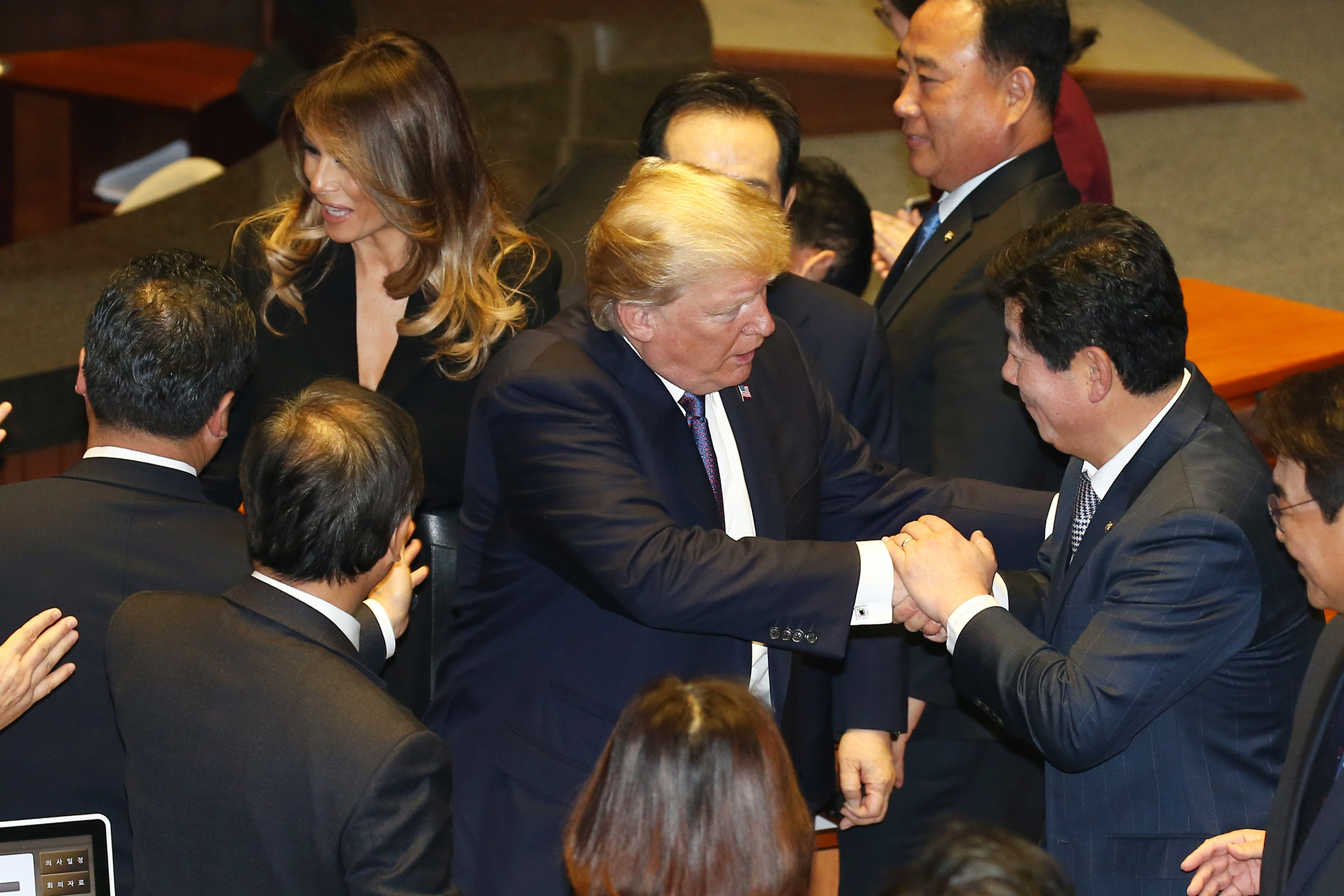 정치;국회;국회연설;미국대통령;도널드트럼프;멜라니아;트럼프연설