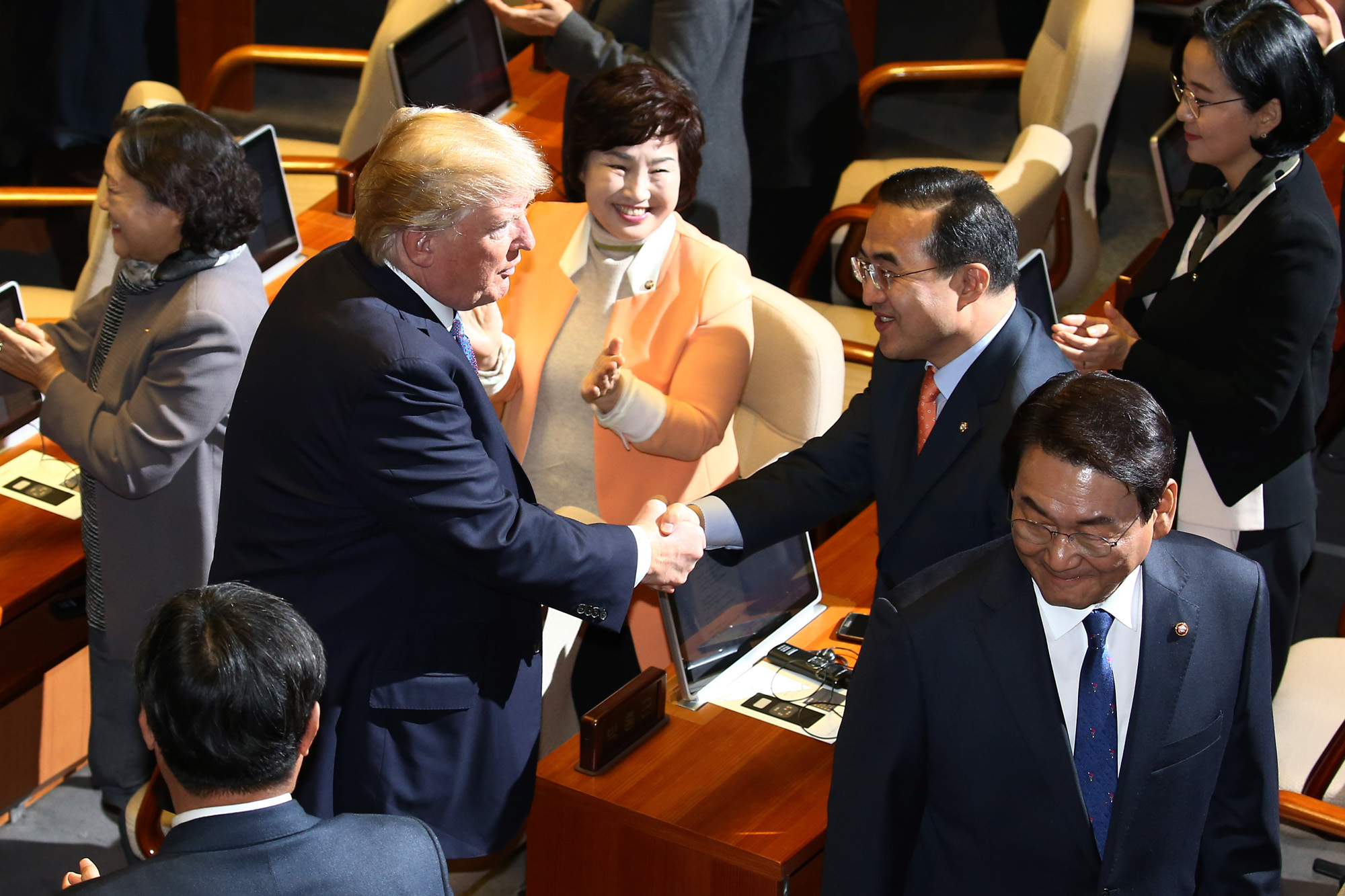 정치;국회;국회연설;미국대통령;도널드트럼프;멜라니아;트럼프연설