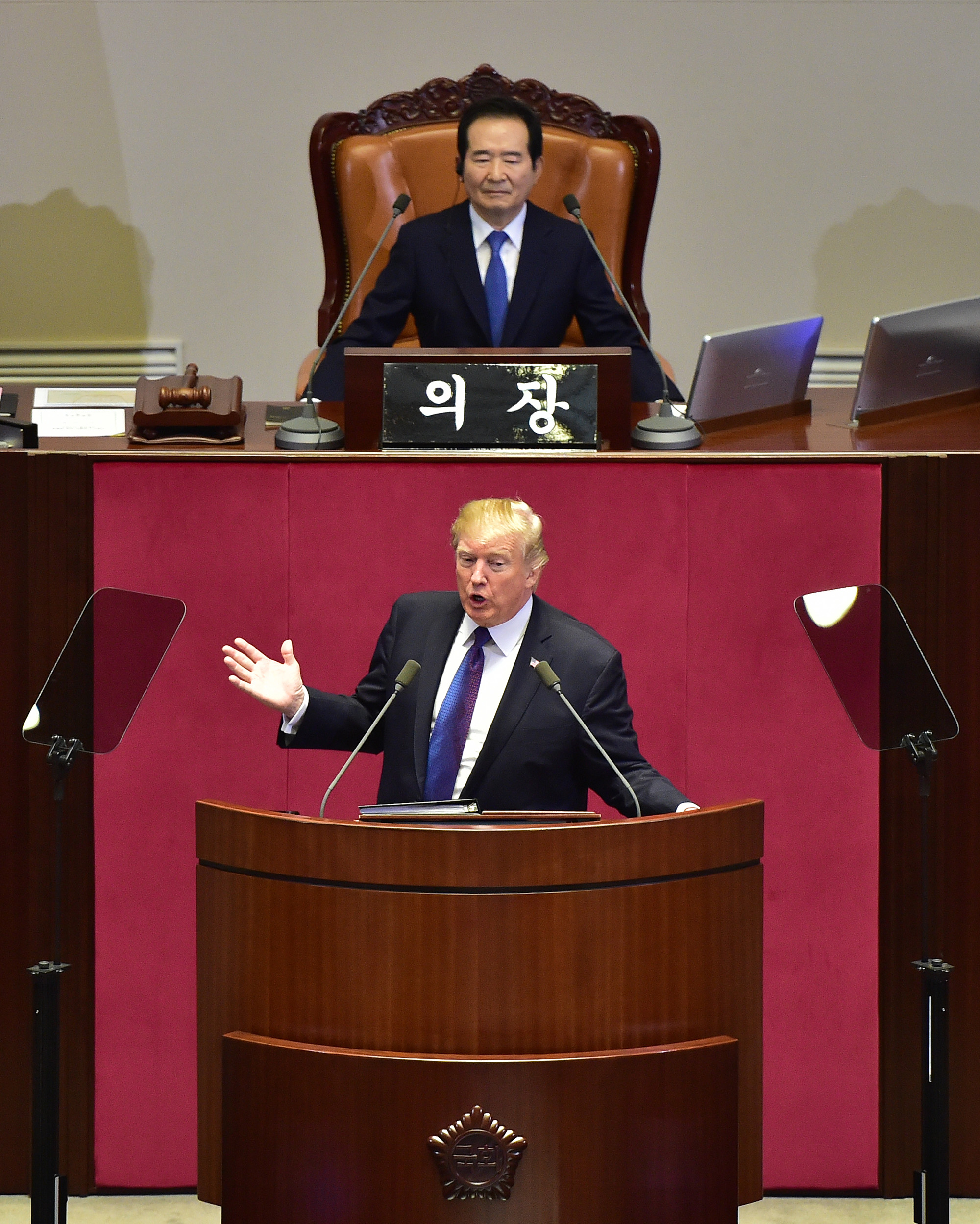 정치;국회;국회연설;미국대통령;도널드트럼프;멜라니아;트럼프연설