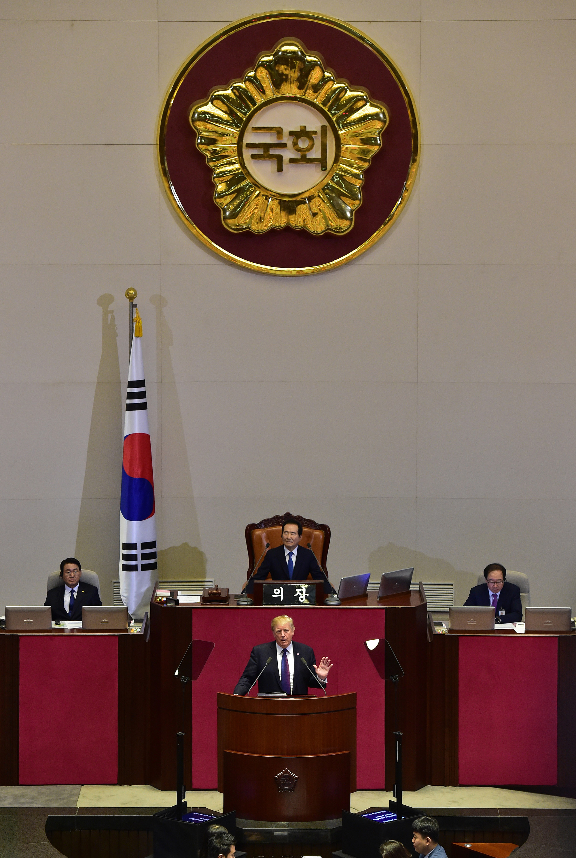 정치;국회;국회연설;미국대통령;도널드트럼프;멜라니아;트럼프연설