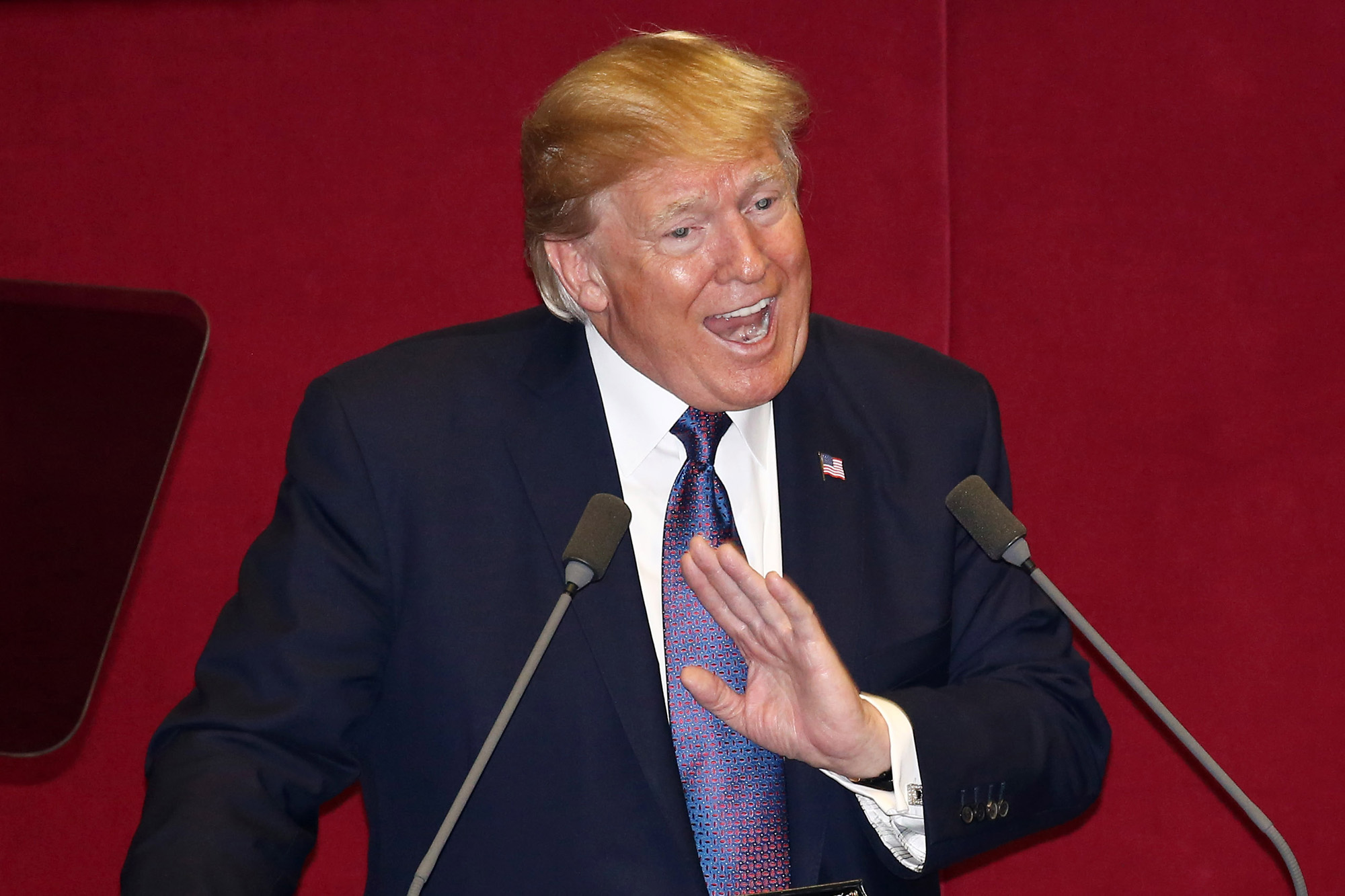 정치;국회;국회연설;미국대통령;도널드트럼프;멜라니아;트럼프연설