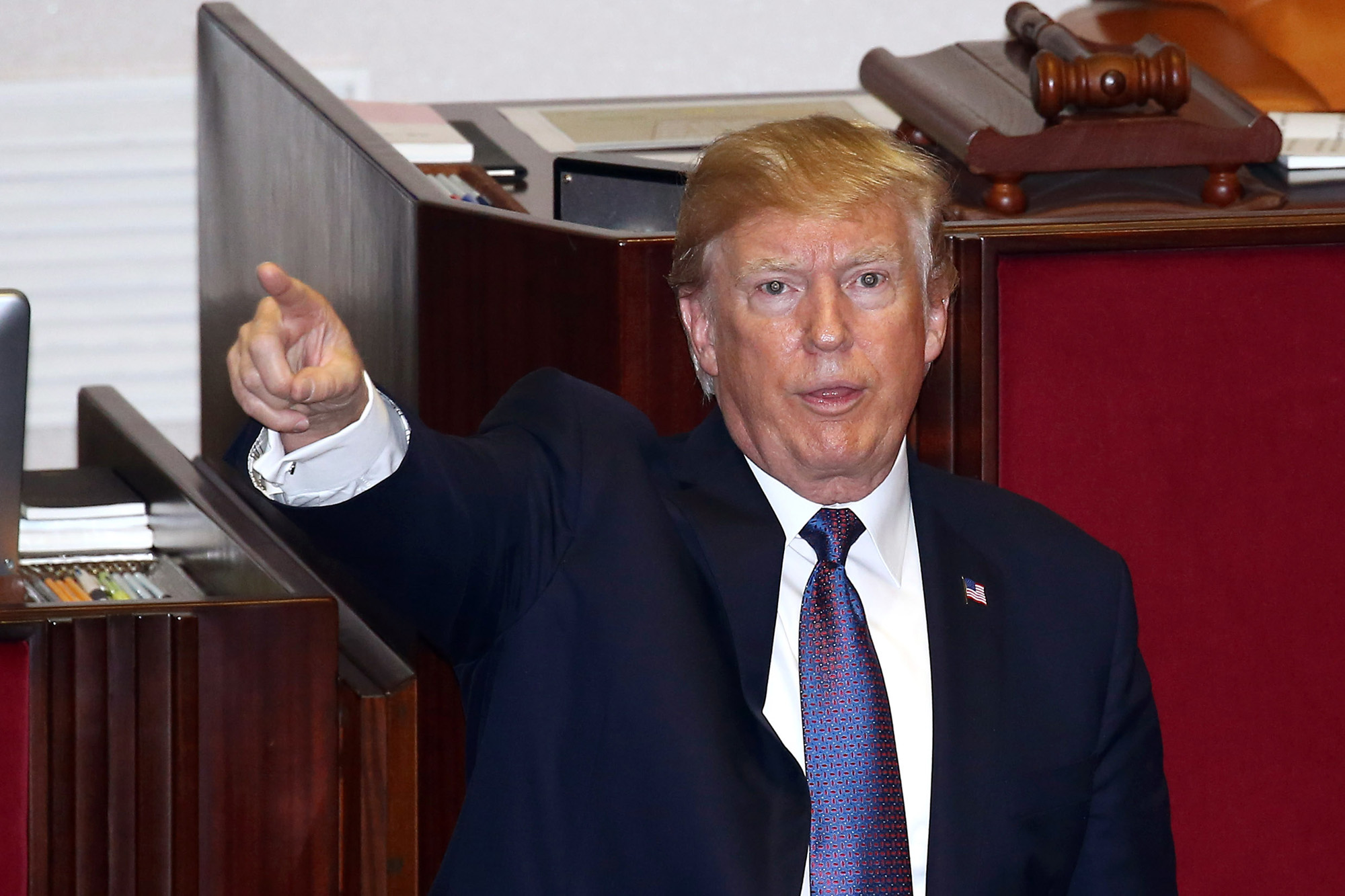 정치;국회;국회연설;미국대통령;도널드트럼프;멜라니아;트럼프연설