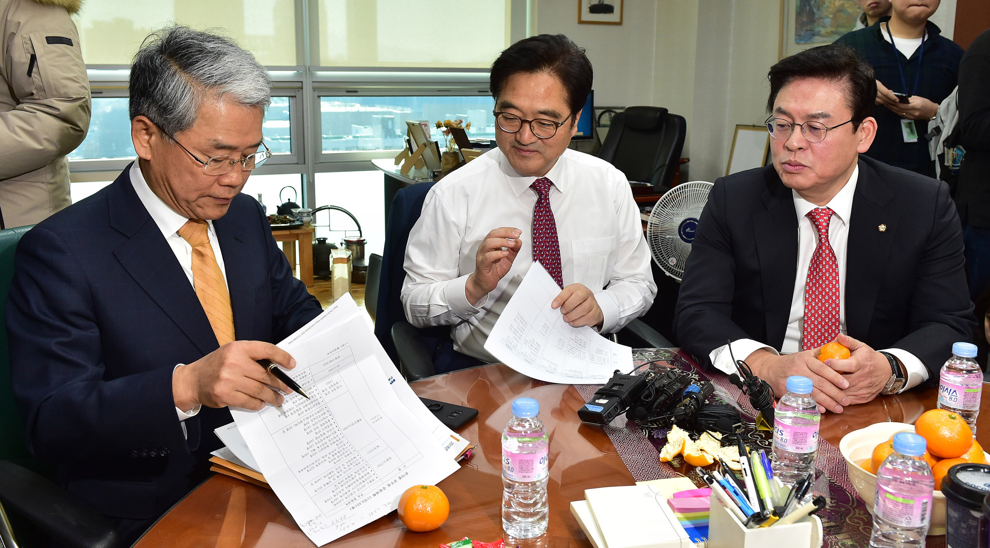 정치;국회;여야3당;원내대표;우원식;김동철;정우택