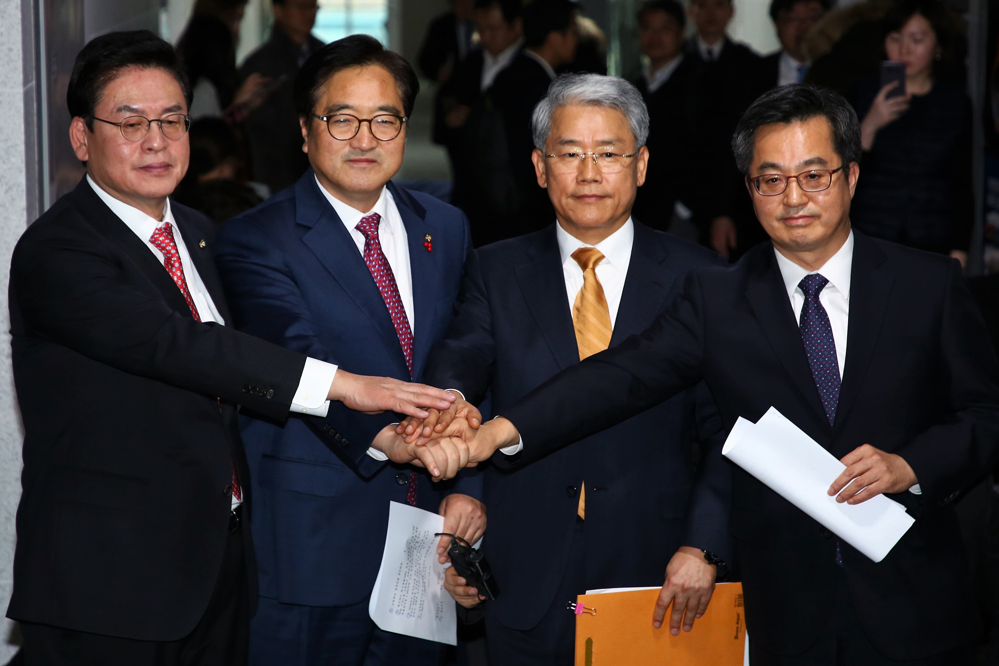 정치;국회;여야3당원내대표;예산합의문