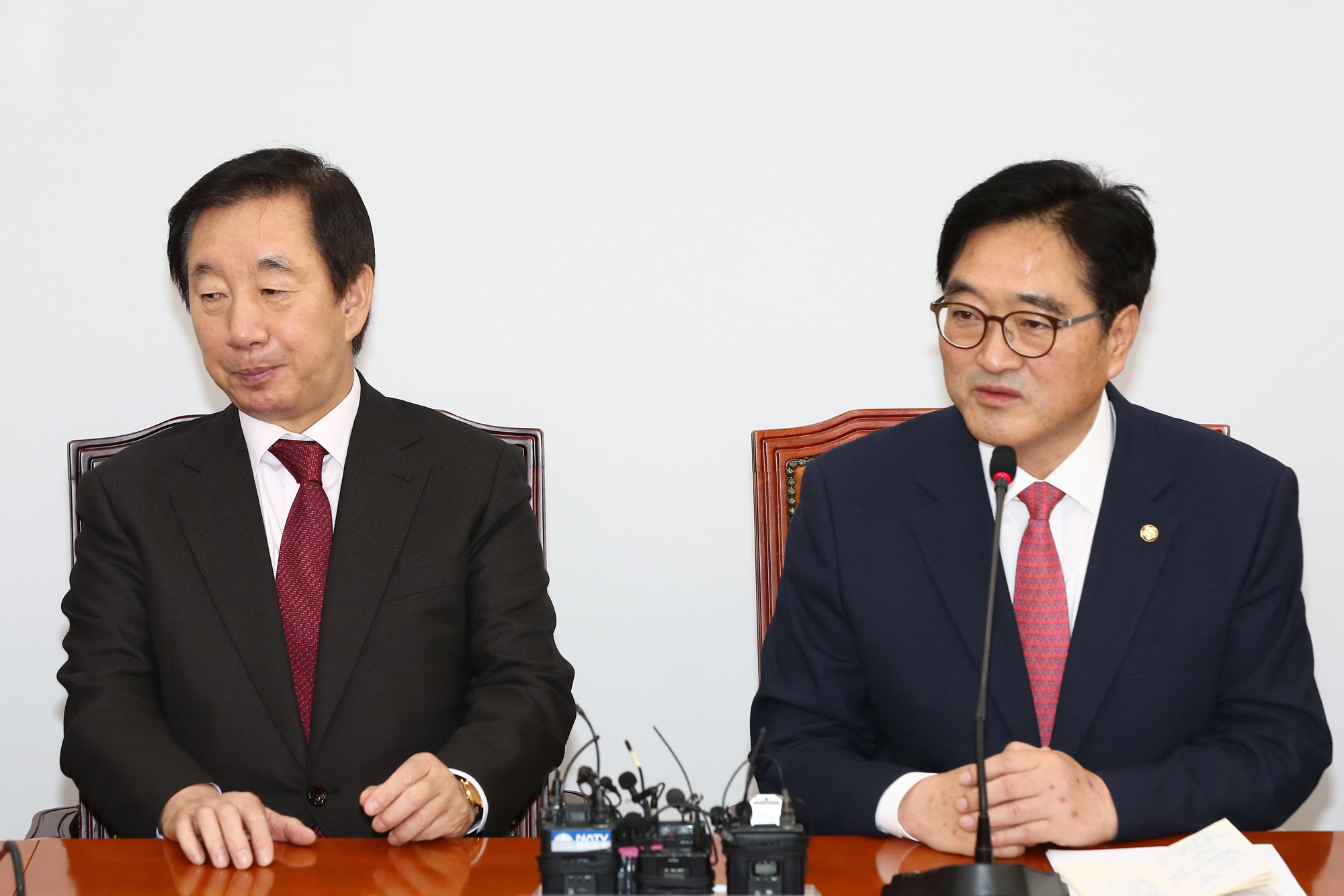 정치;국회;김성태;원내대표;우원식