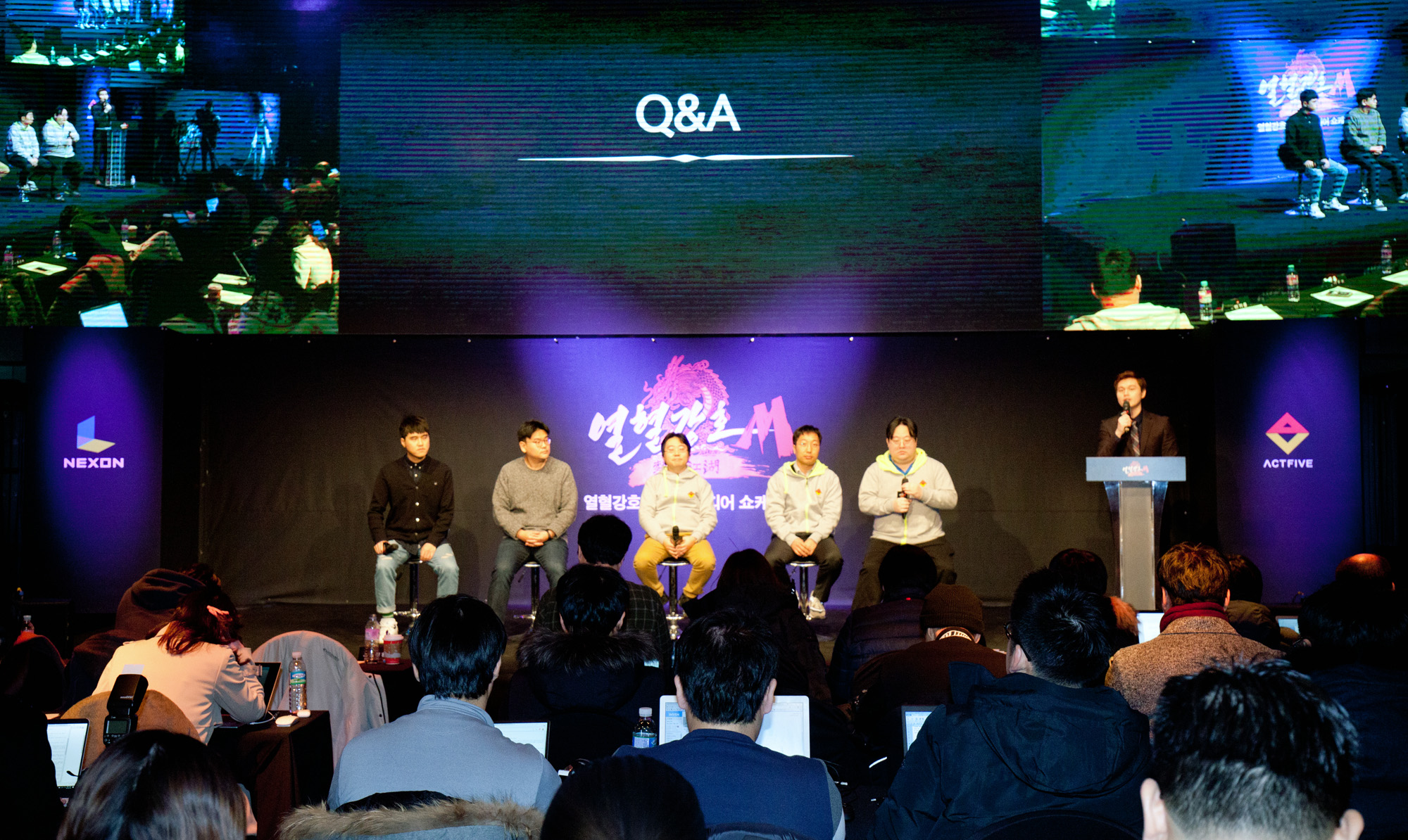 넥슨;액트파이브;열혈강호M;게임쇼케이스;모바일게임