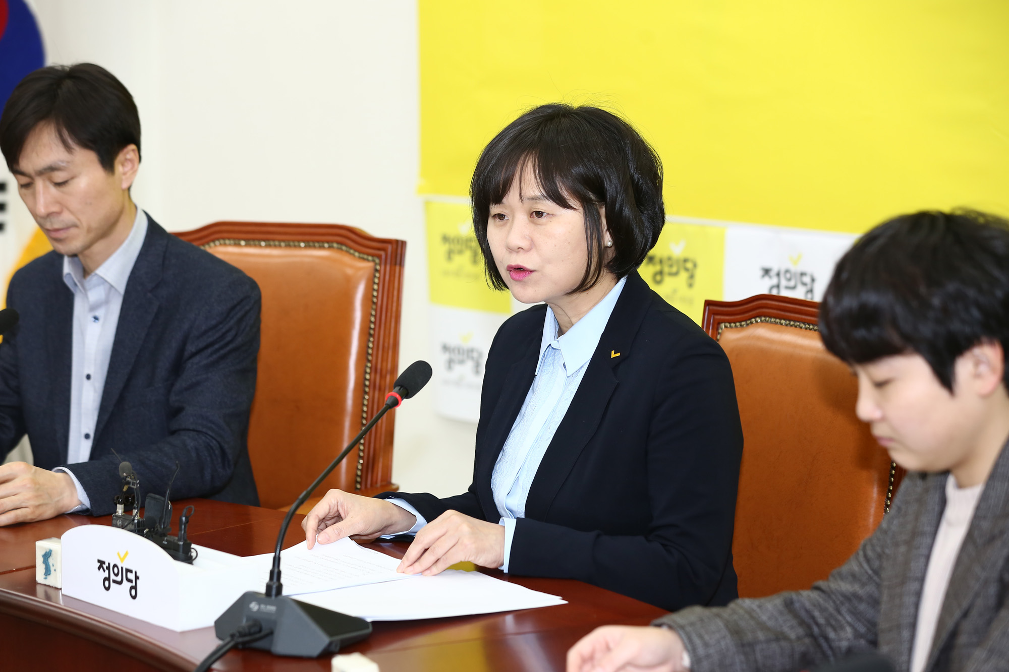 정치;국회;정의당;이정미;이정미신년기자회견