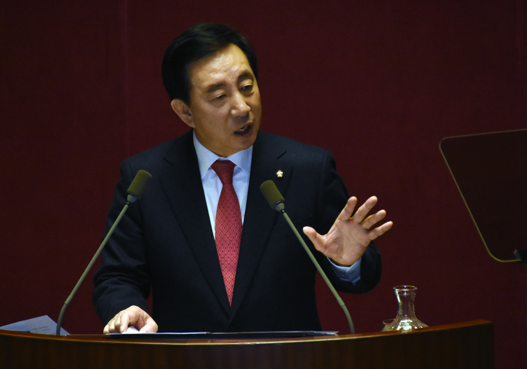 정치;국회;김성태;교섭단체연설;자유한국당원내대표