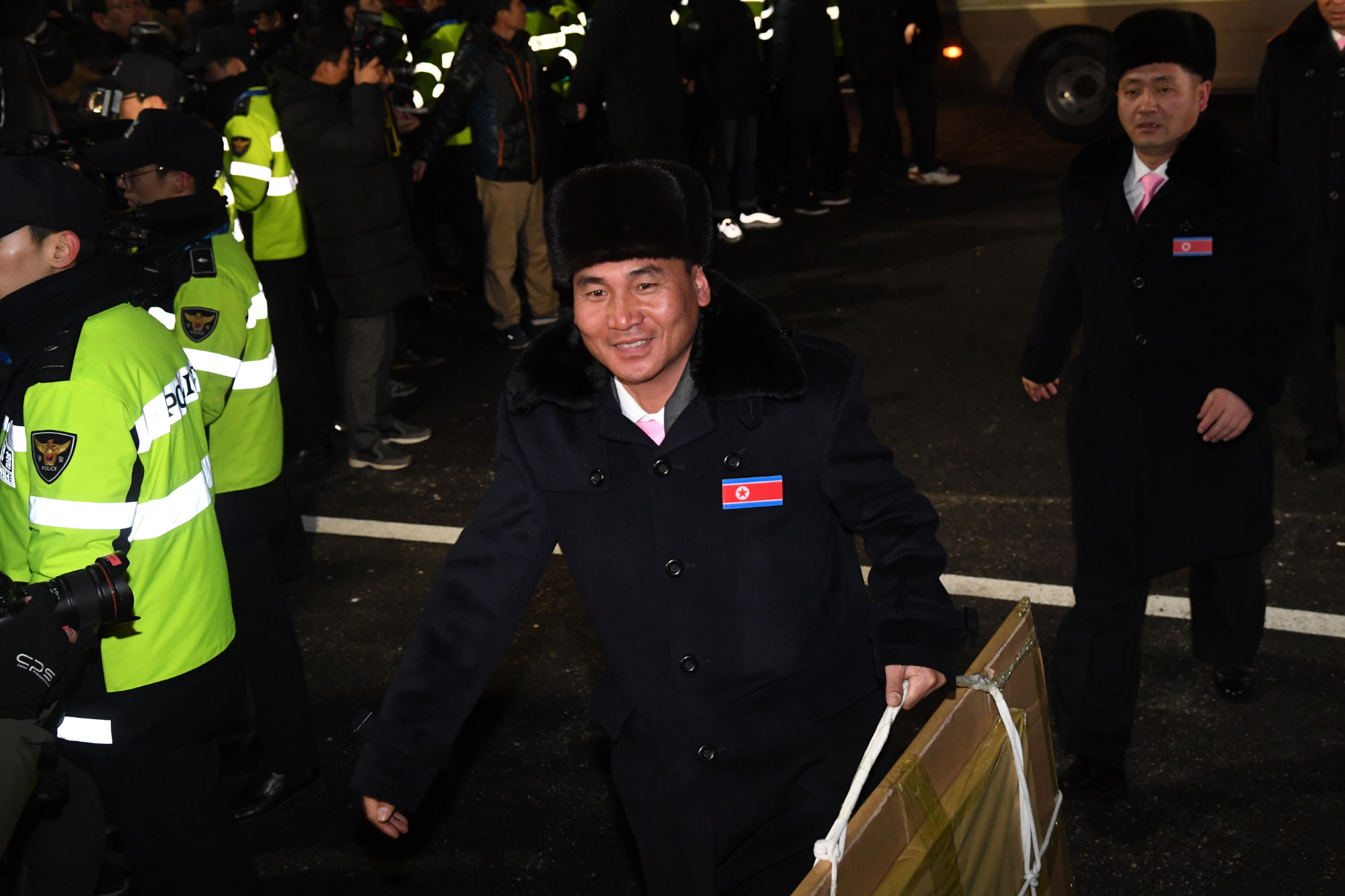 북한선수단입촌