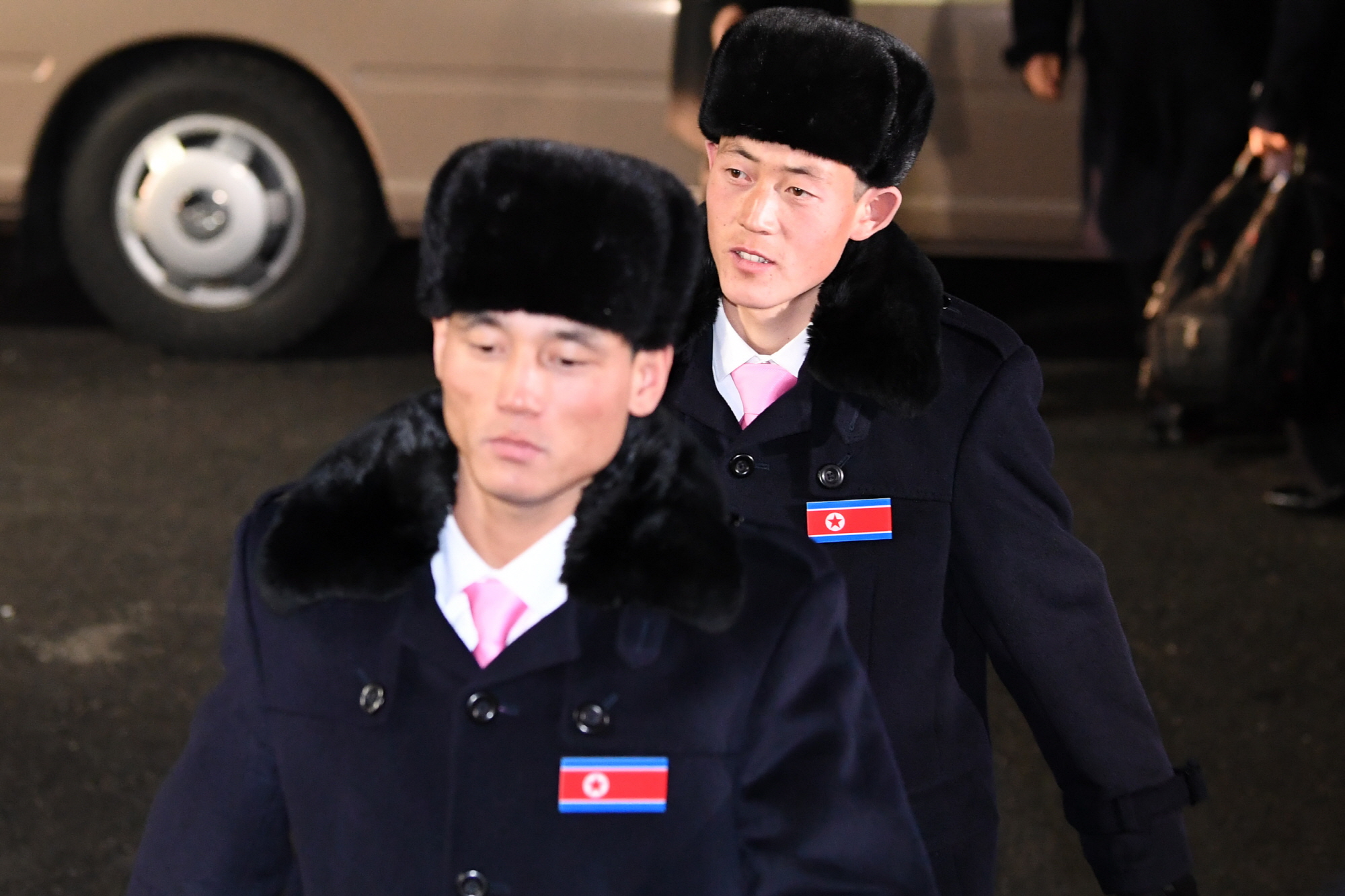 북한선수단입촌