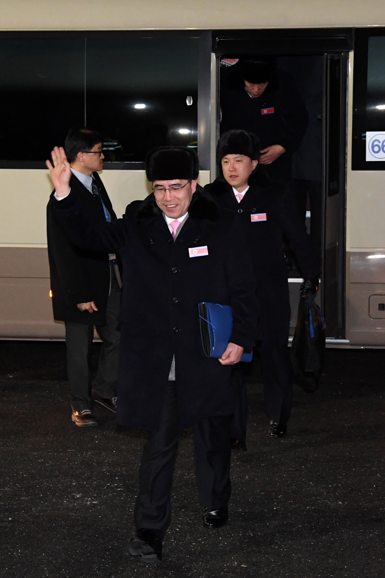 북한선수단입촌